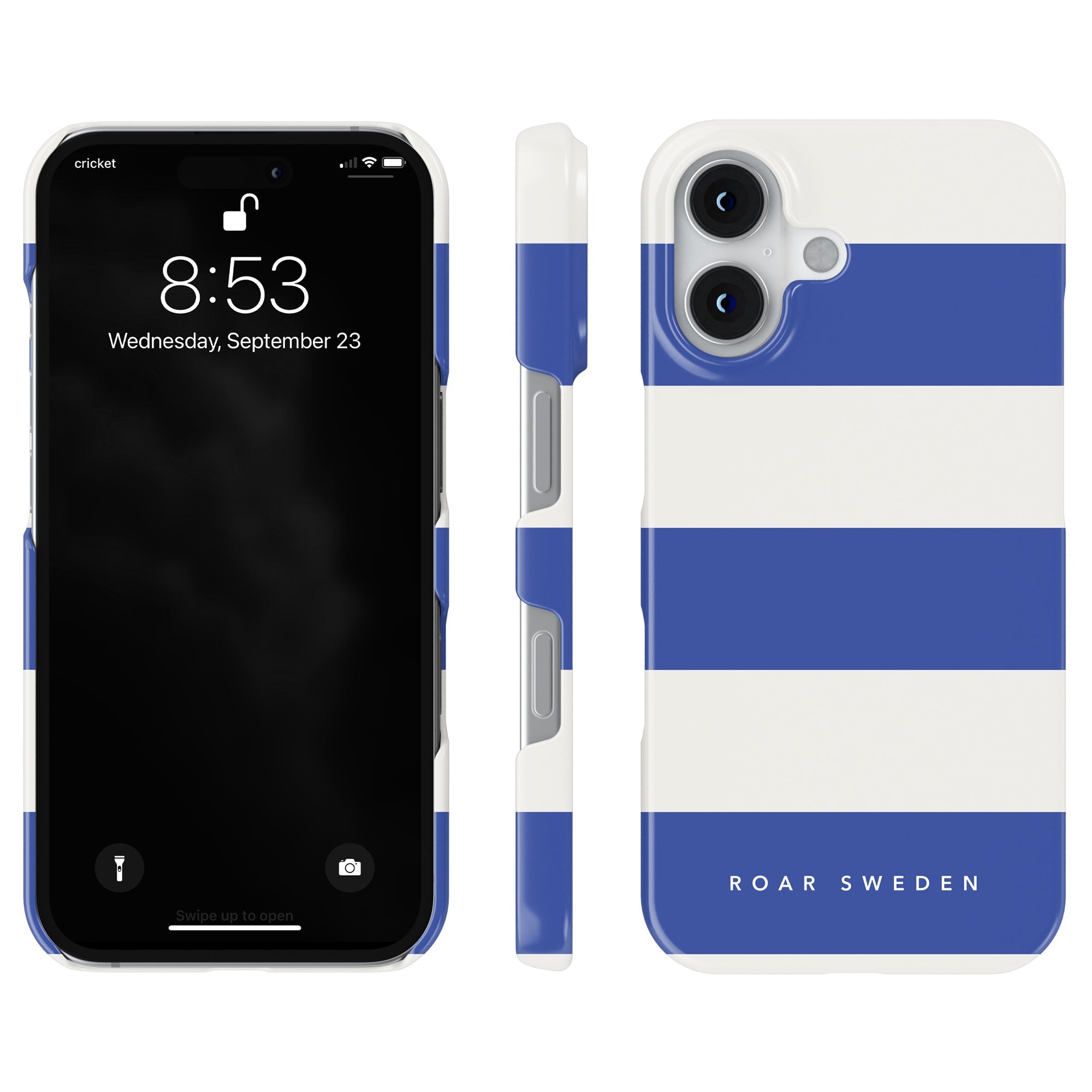 Slim mobilskal – Arctic Stripes