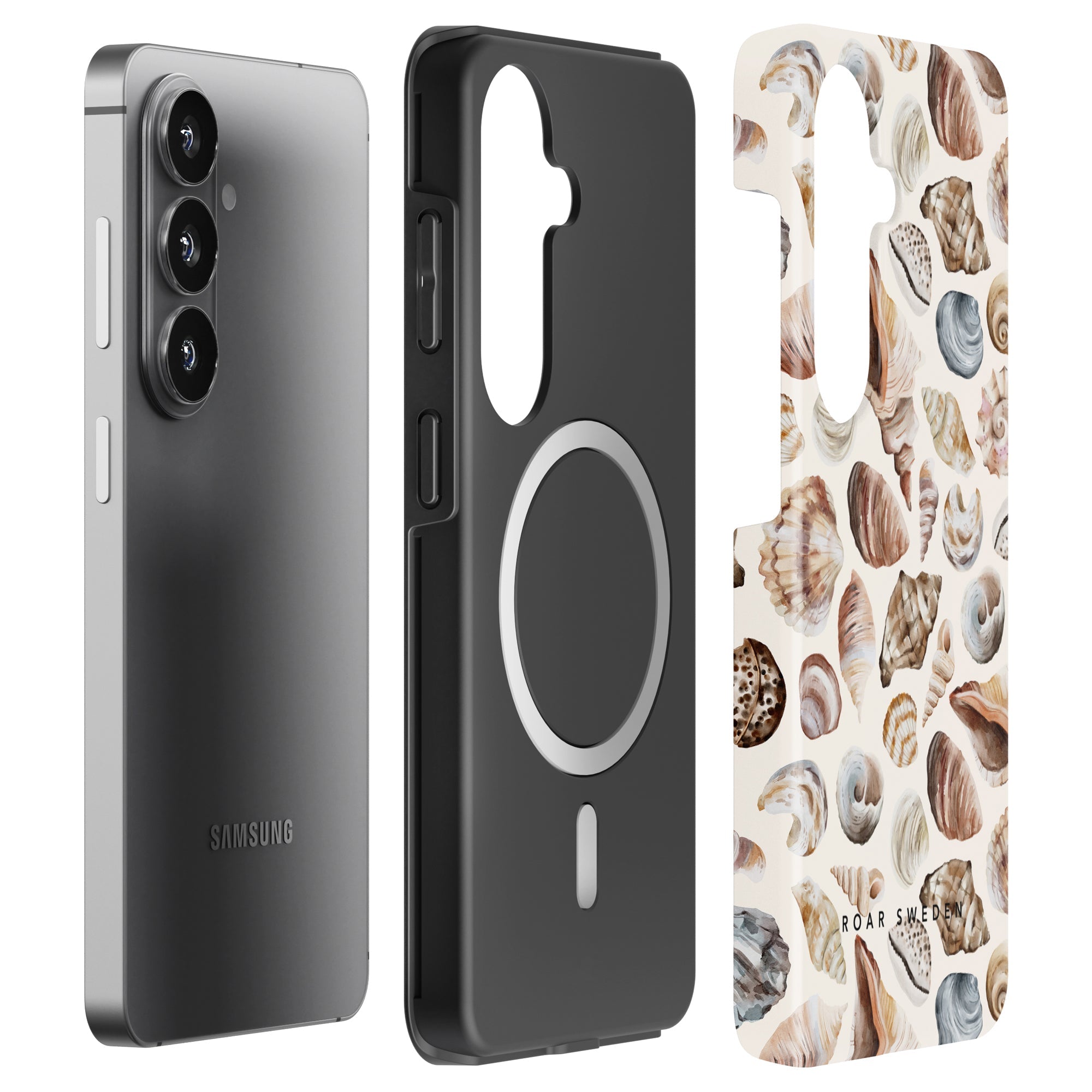 Strandsnegle - Robust magnetisk telefoncover