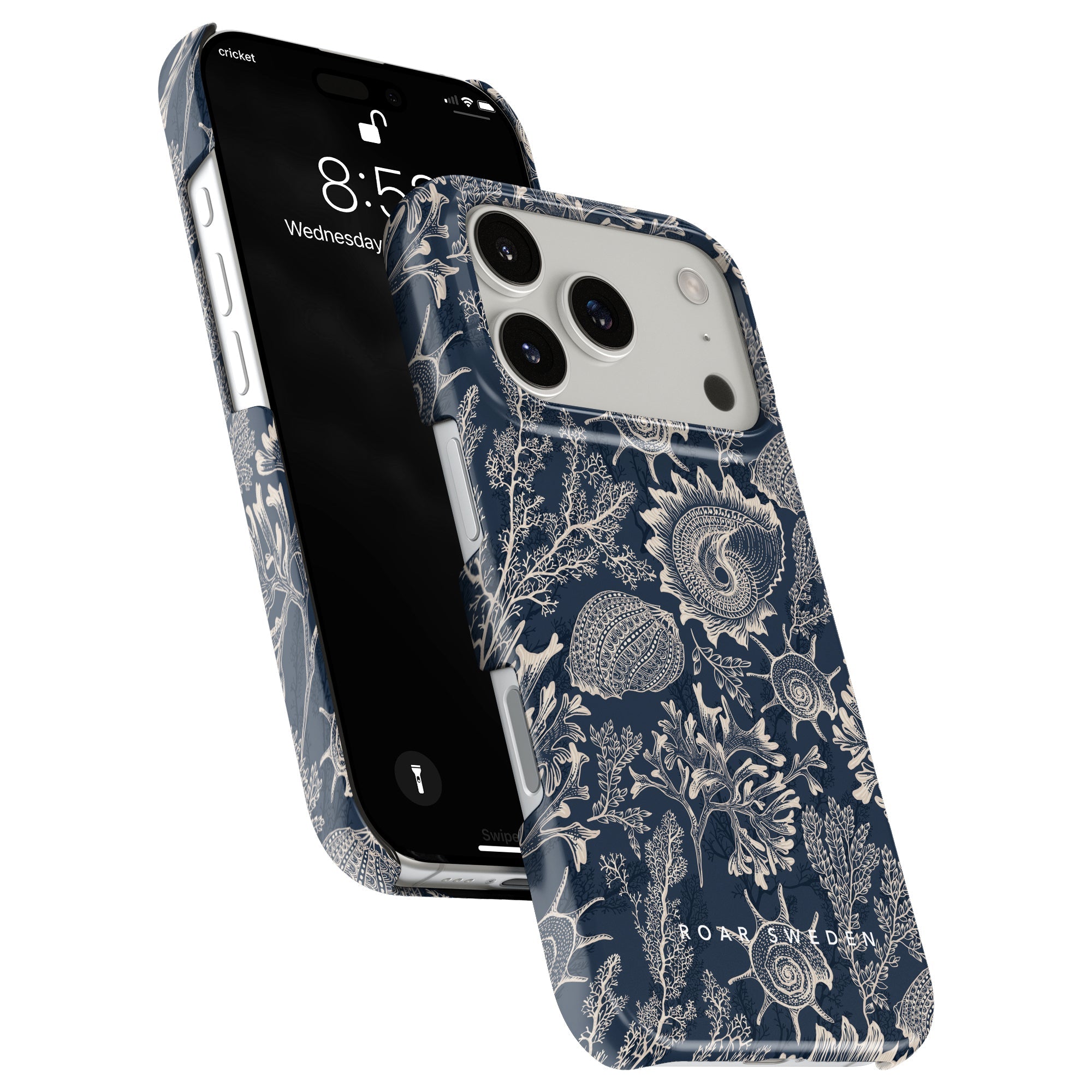 Slim mobilskal – Blue Corals