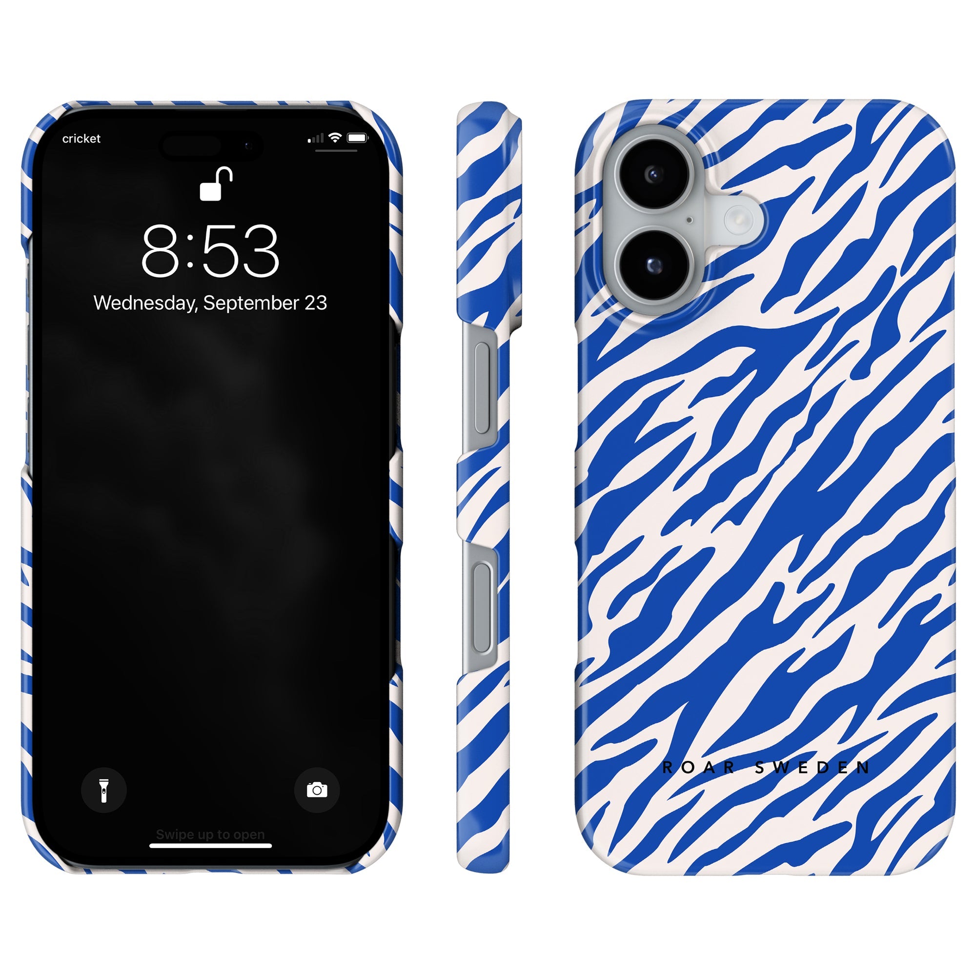 Tiger Slim mobilskal – Blue Stripes