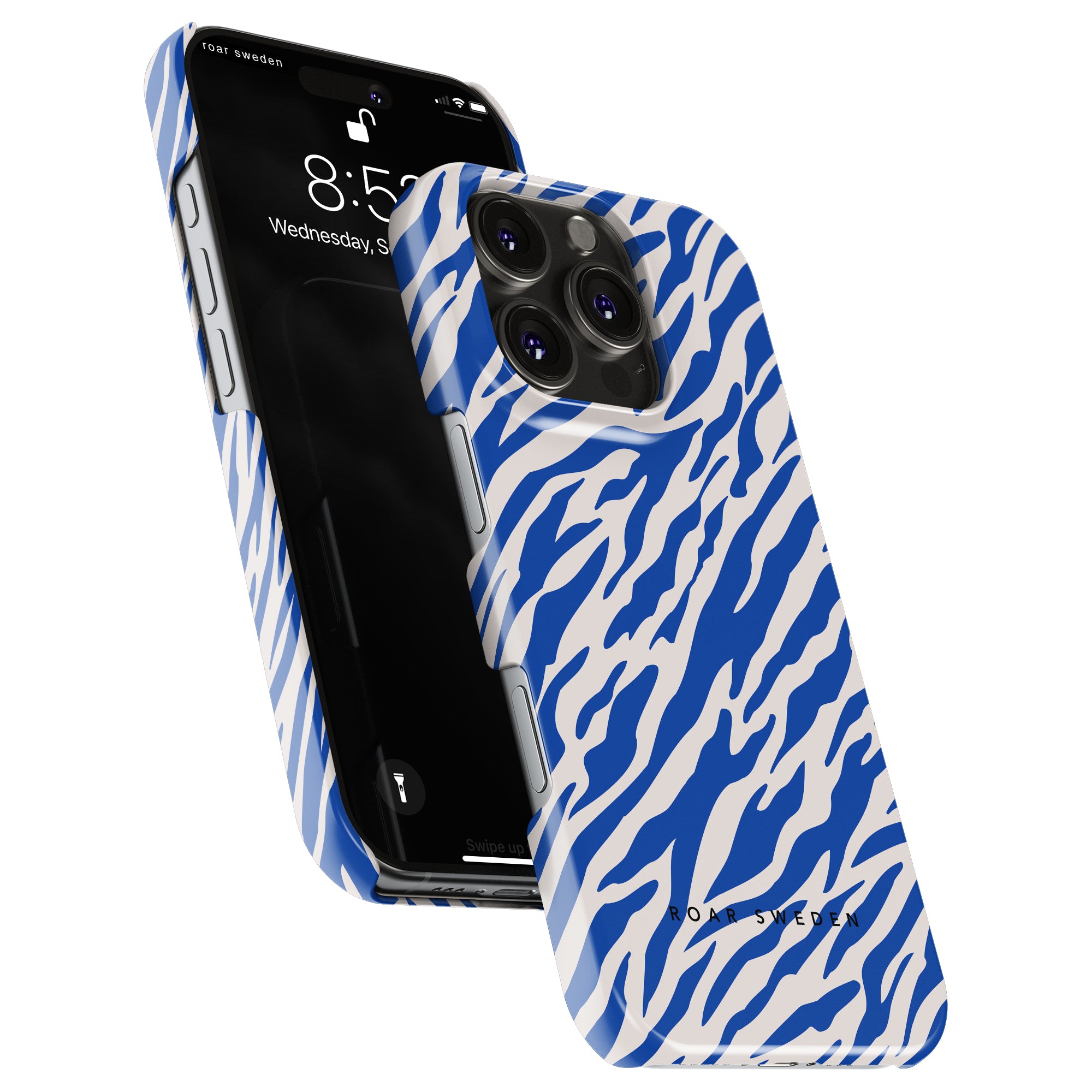 Tiger Slim mobilskal – Blue Stripes