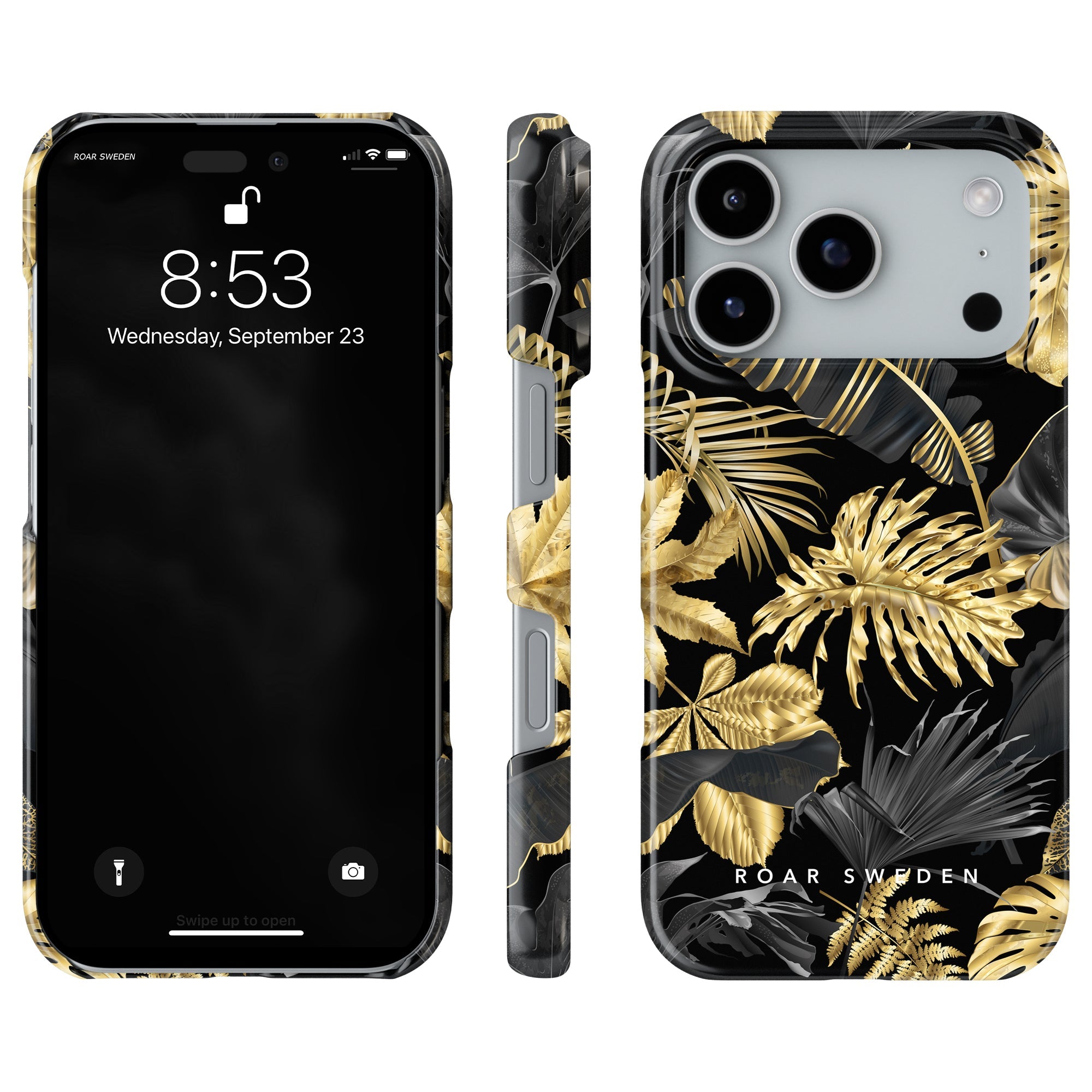 Slim mobilskal – Botanic Gold