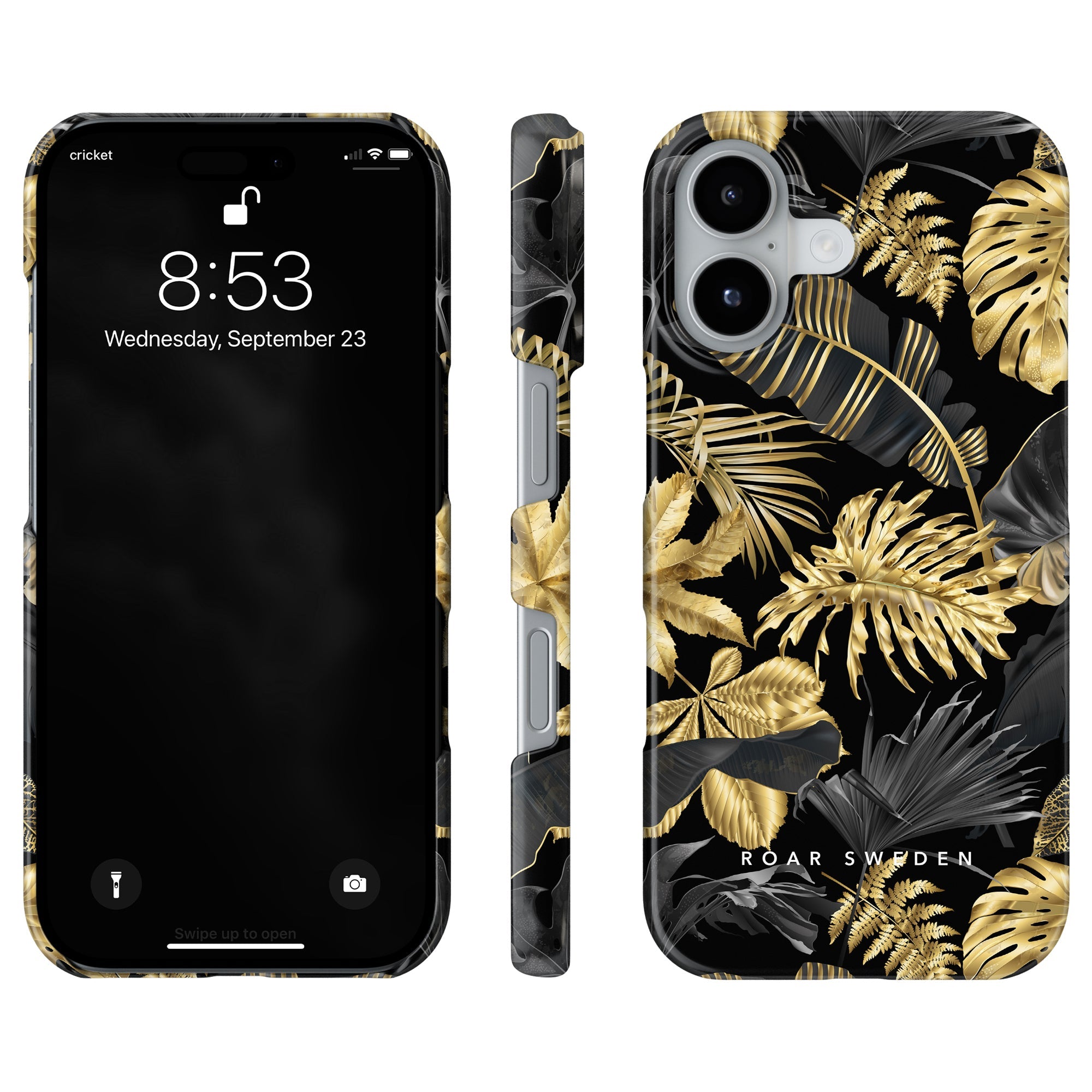 Slim mobilskal – Botanic Gold
