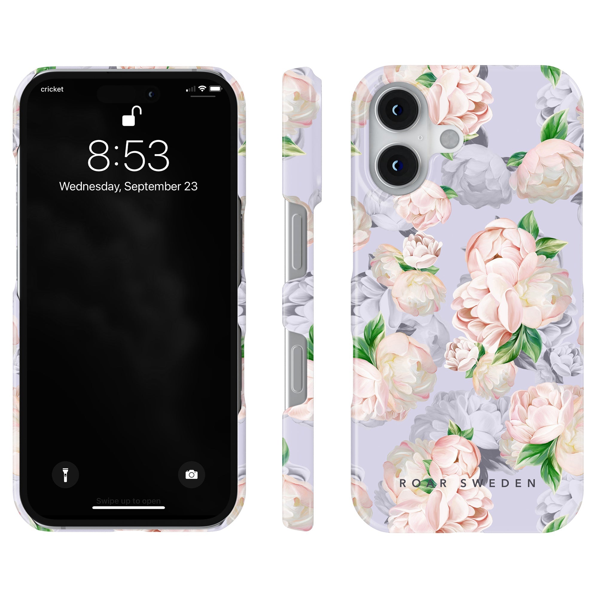 Slim mobilskal – Bright Peonies