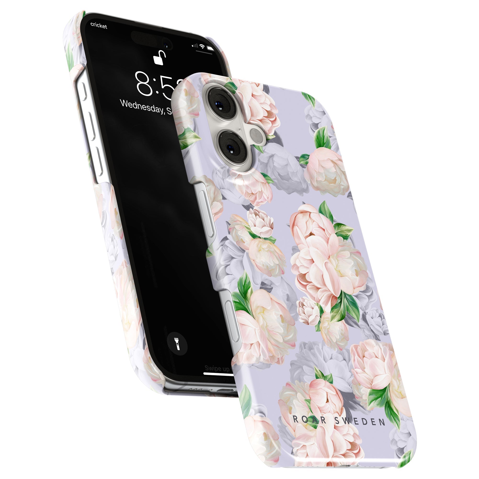 Slim mobilskal – Bright Peonies