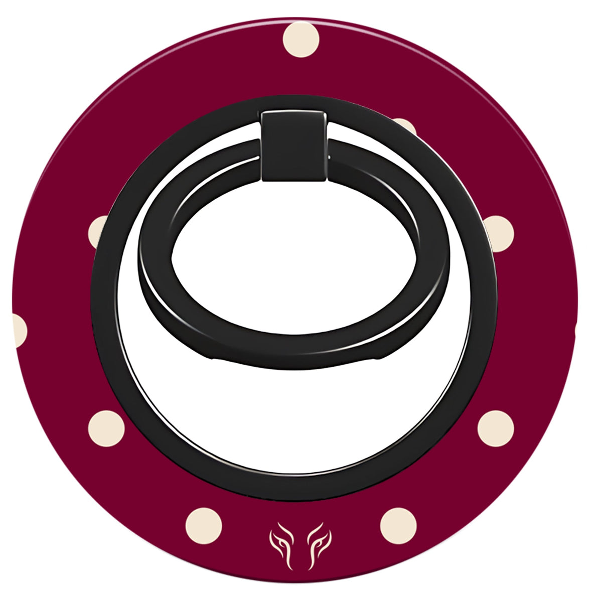 Burgundy Dots - Magnetring