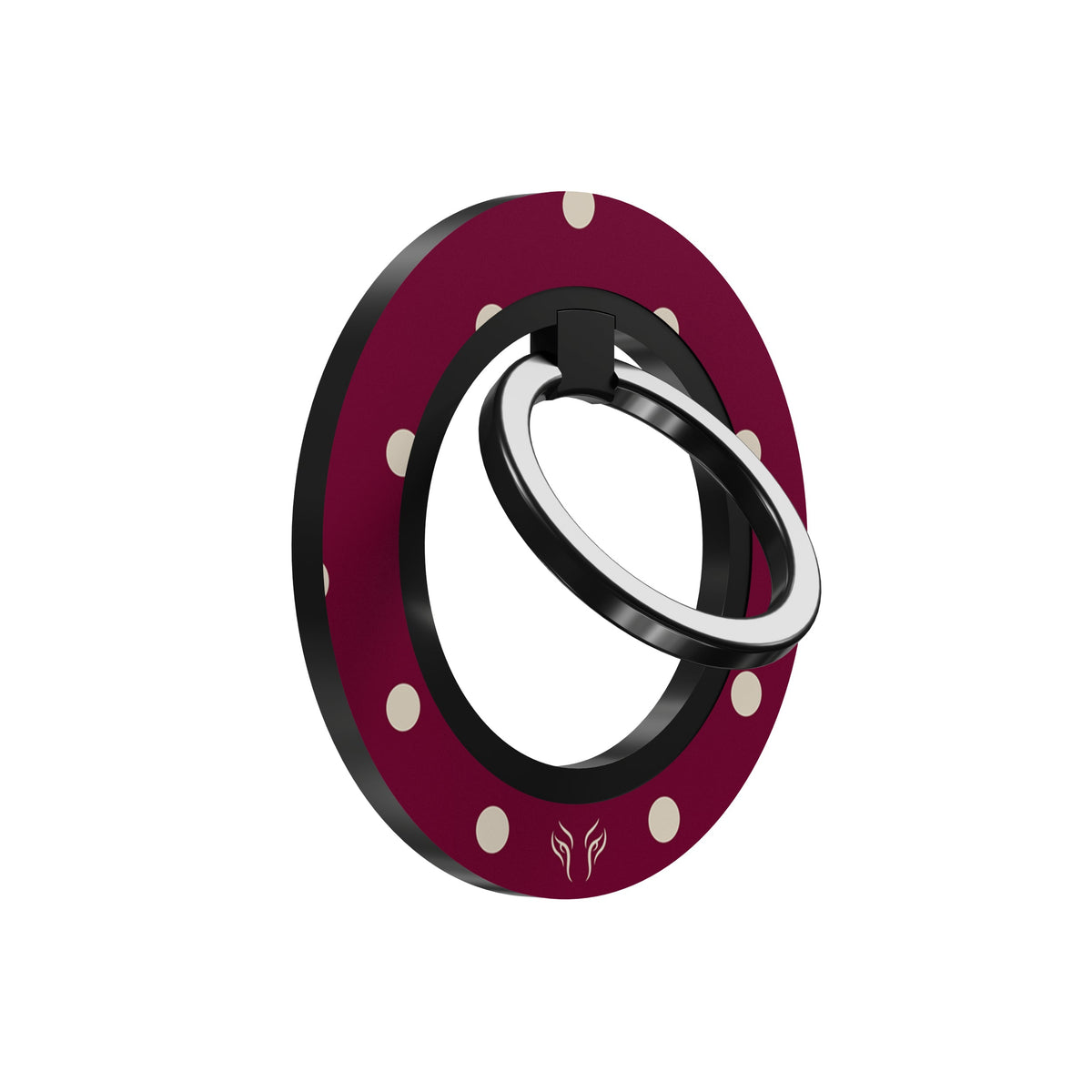 Burgundy Dots - Magnetring