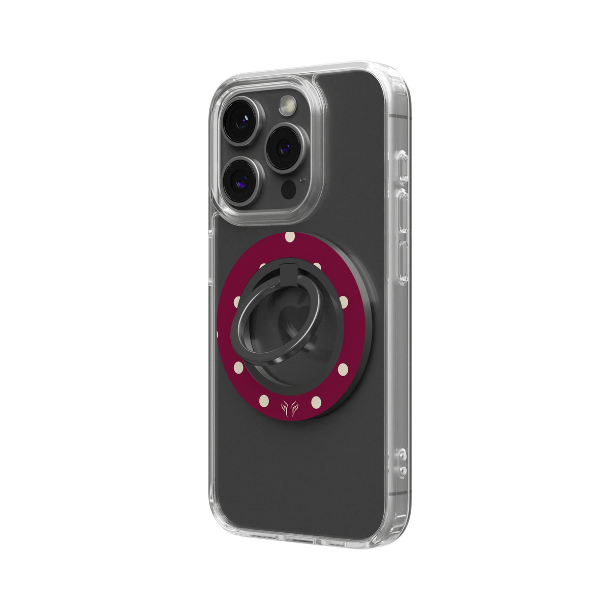 Burgundy Dots - Magnetring
