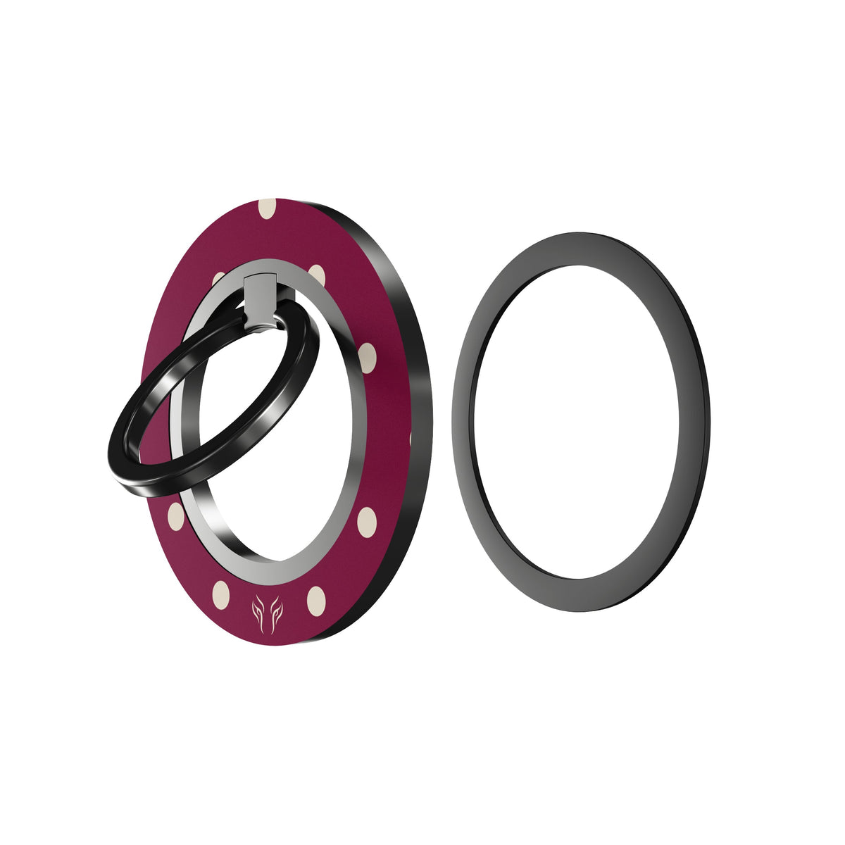 Burgundy Dots - Magnetring