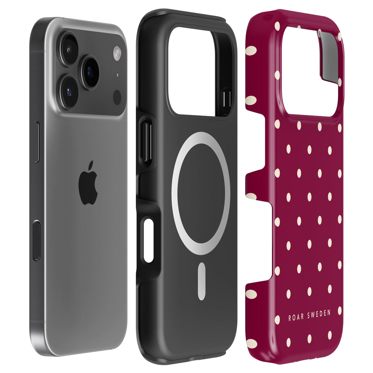 Burgundy Dots - Magsafe Tough Case
