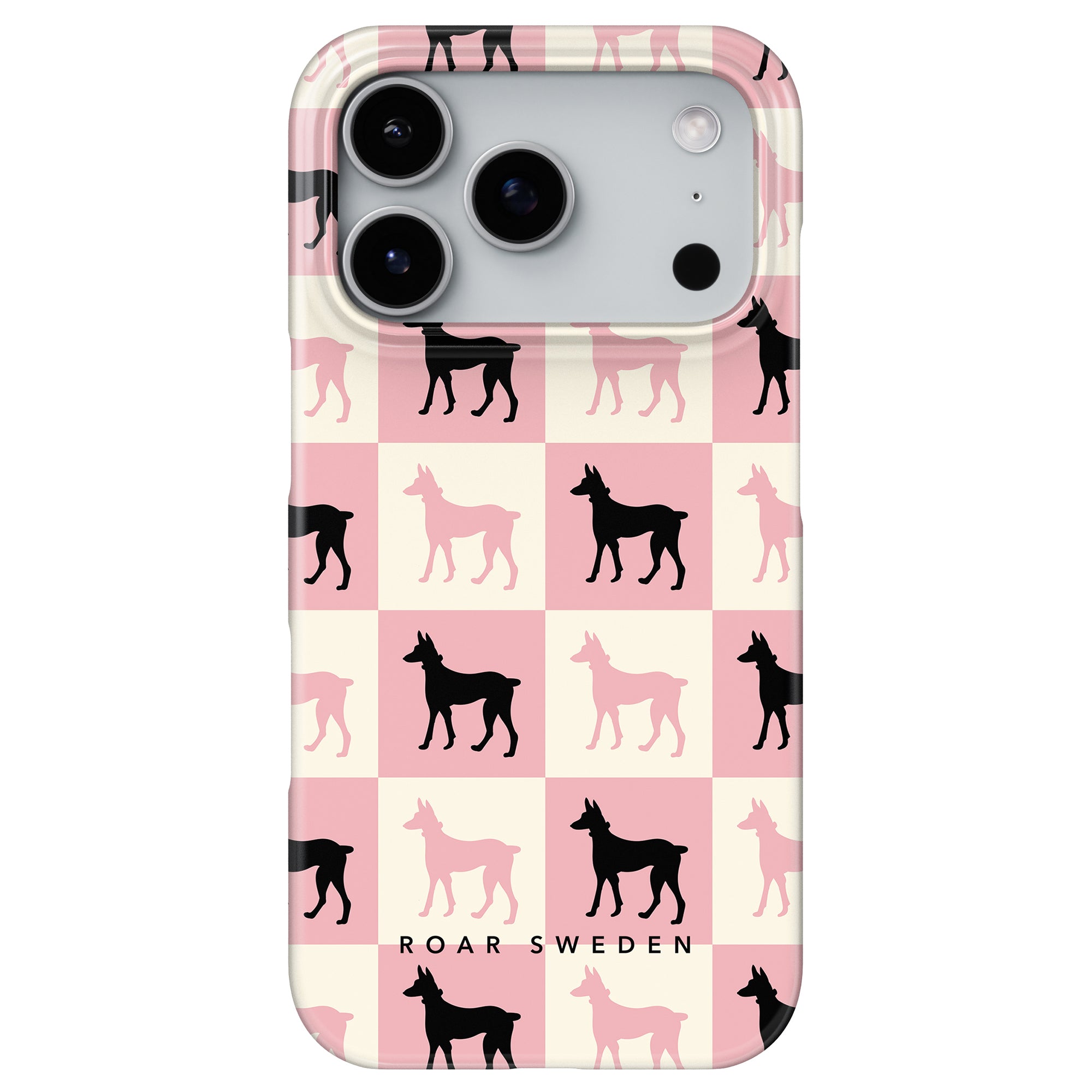 Slim mobilskal – Chequer Doberman