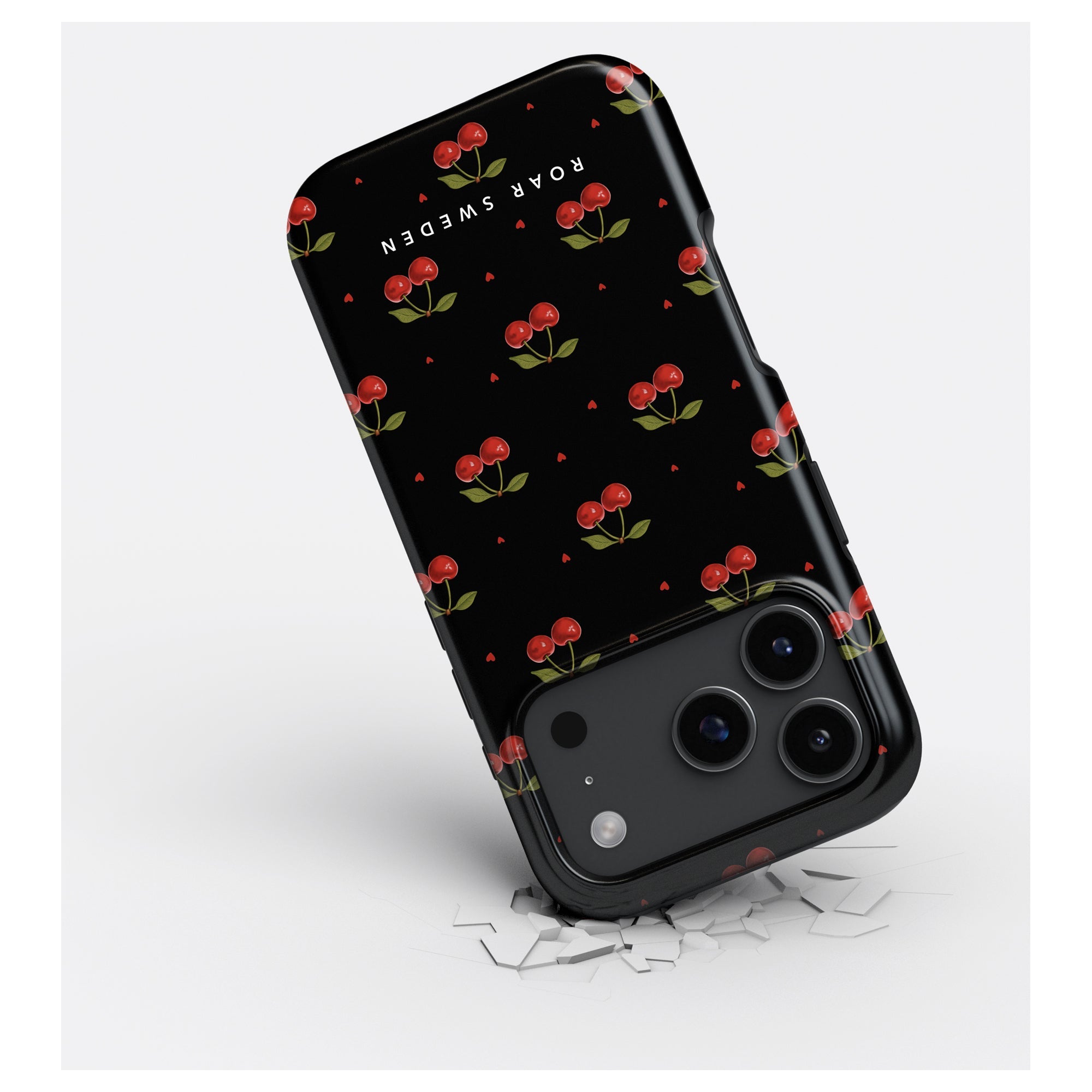 Cherry Black - Magsafe Tough Case - Roar Sweden