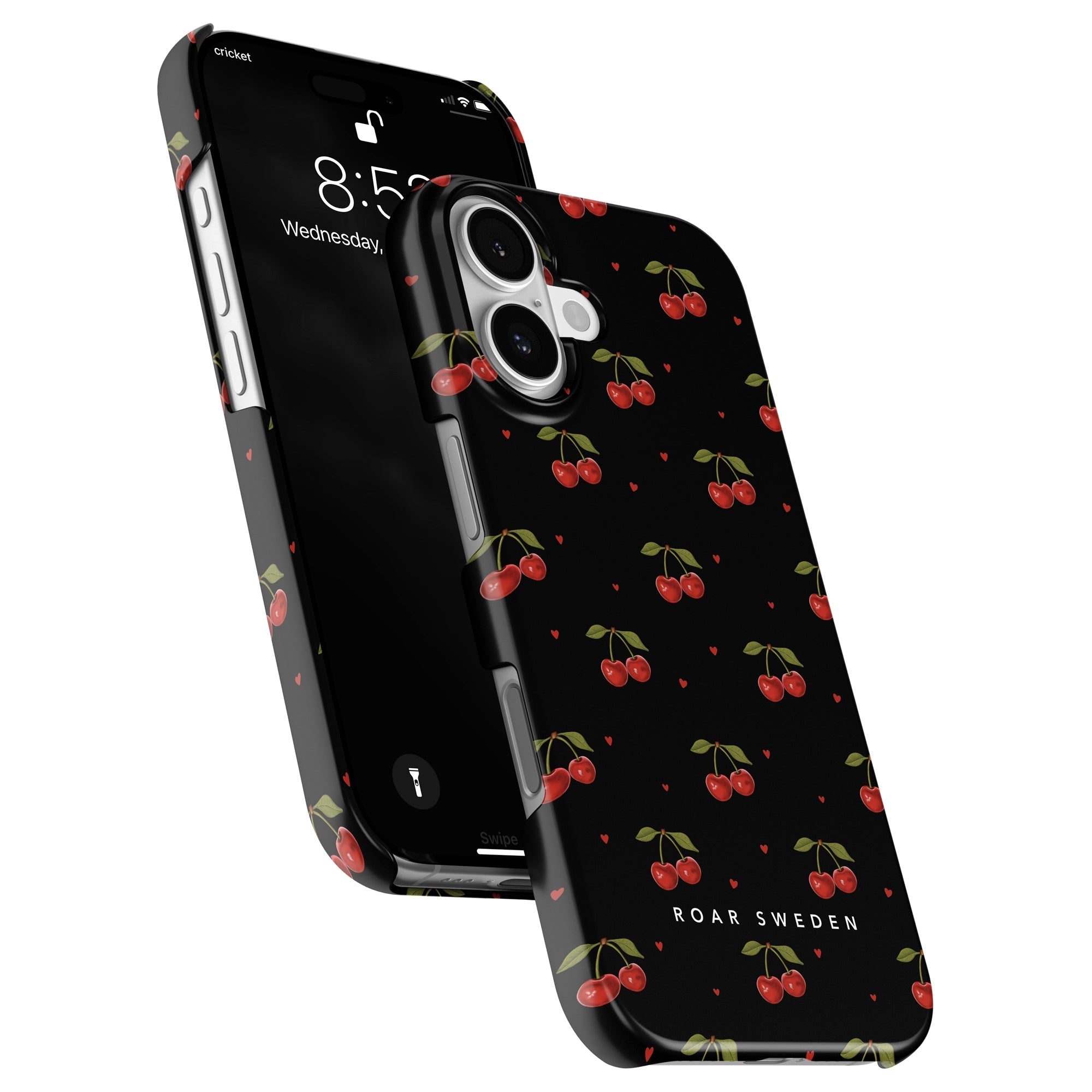 Cherry Black - Slim case - Roar Sweden