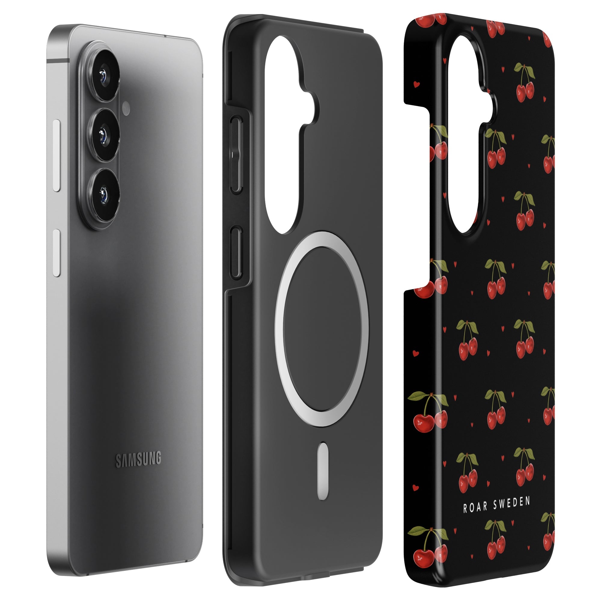 Cherry Black - Magnetisk og Slidstærk Telefoncover