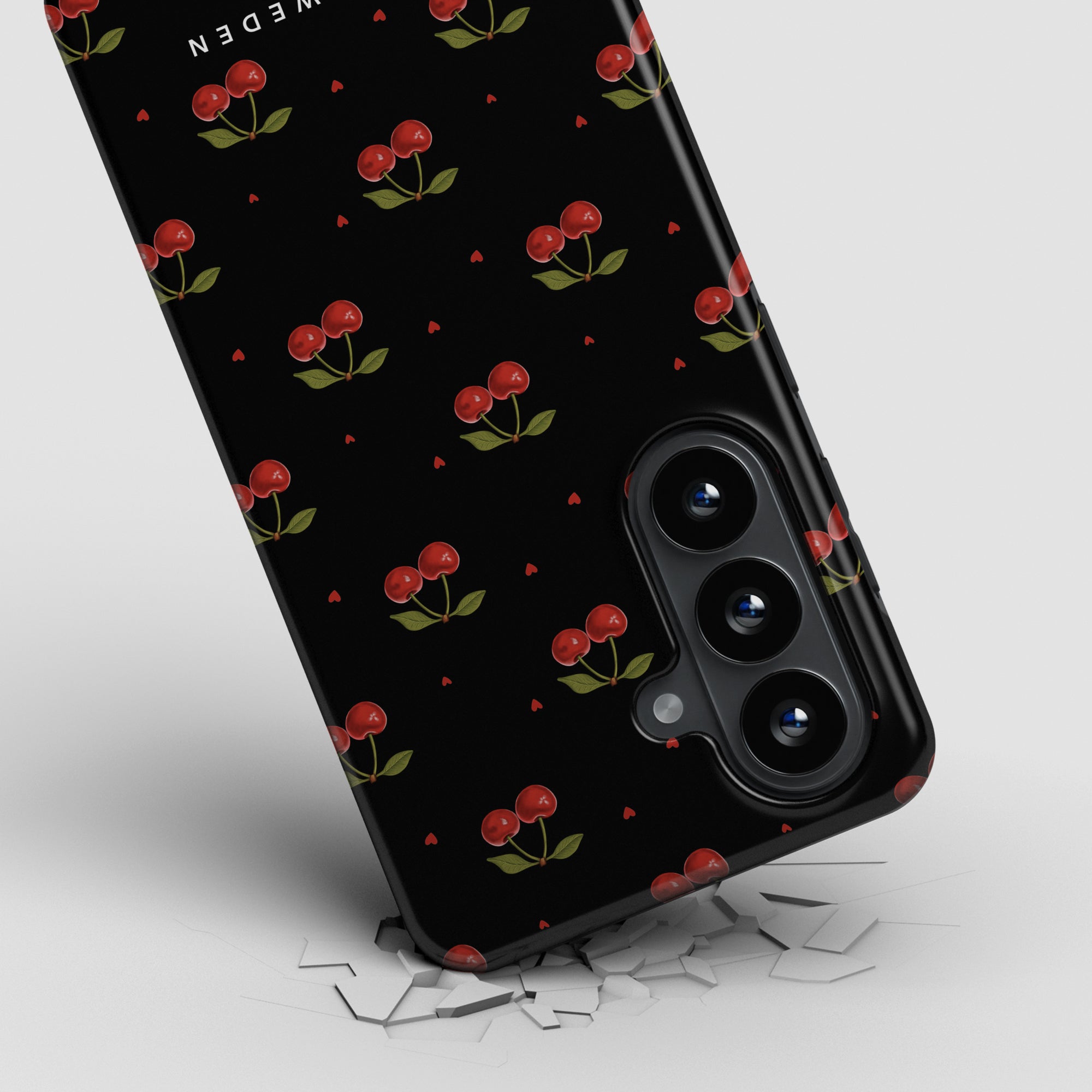 Cherry Black - Magnetisk og Slidstærk Telefoncover