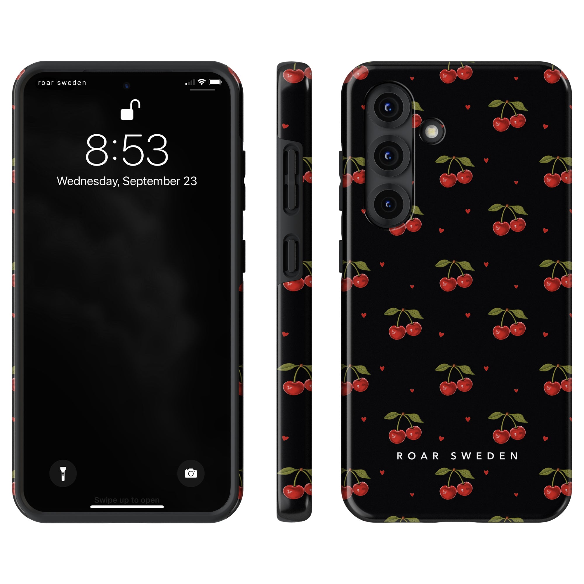 Cherry Black - Tough Case - Roar Sweden