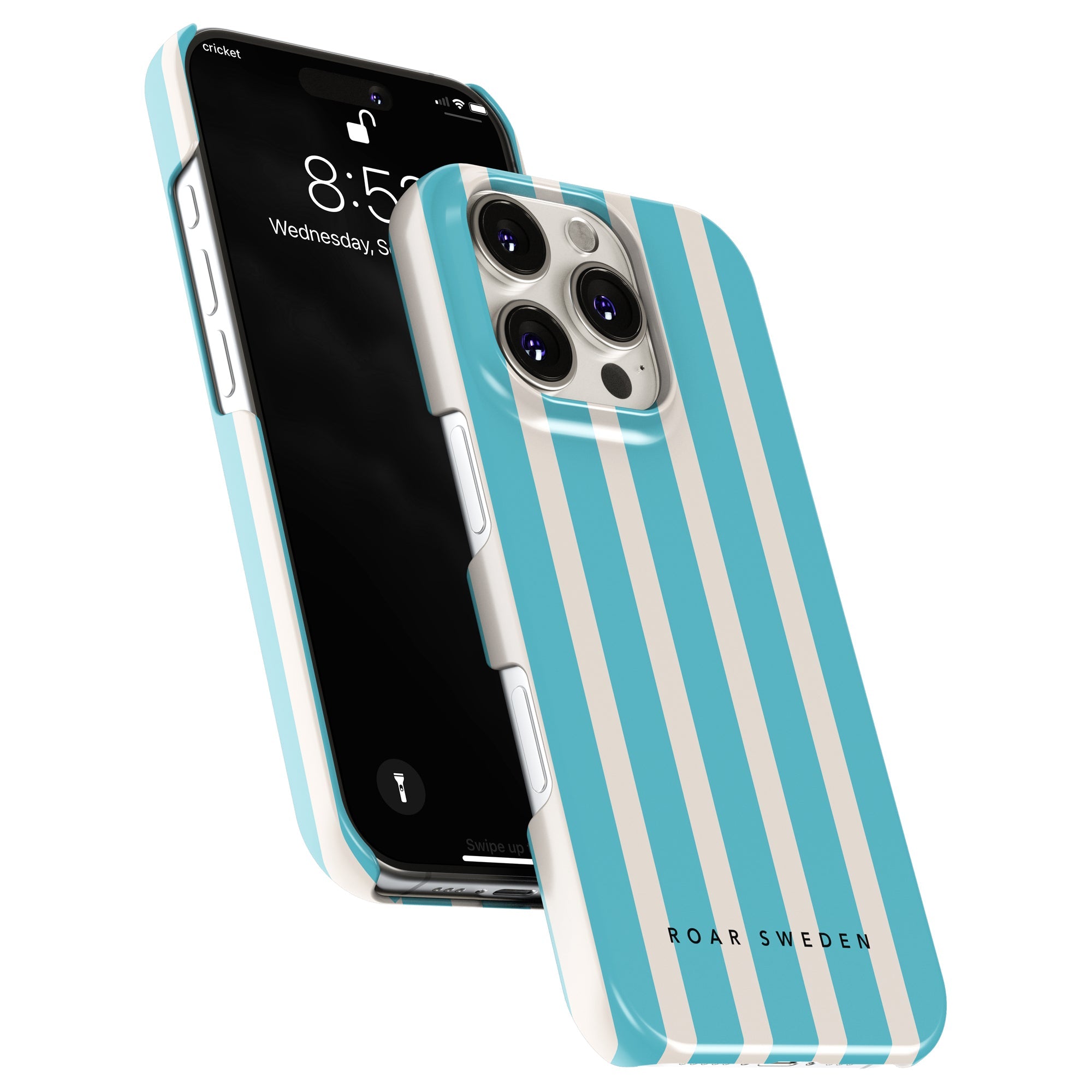 Slim mobilskal – Coastal Stripes