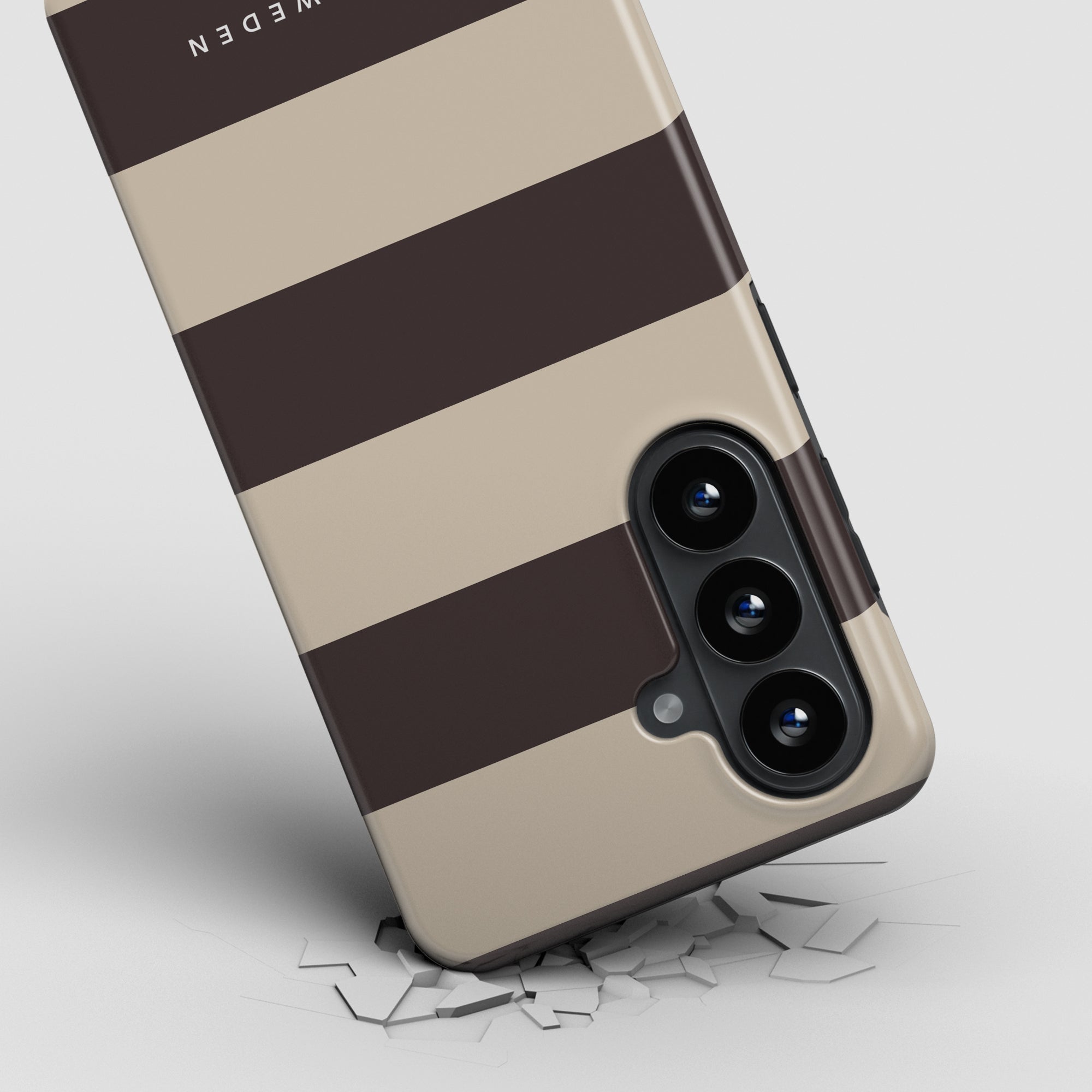 Cocoa Stripes - Magnetisk Robust Telefoncover