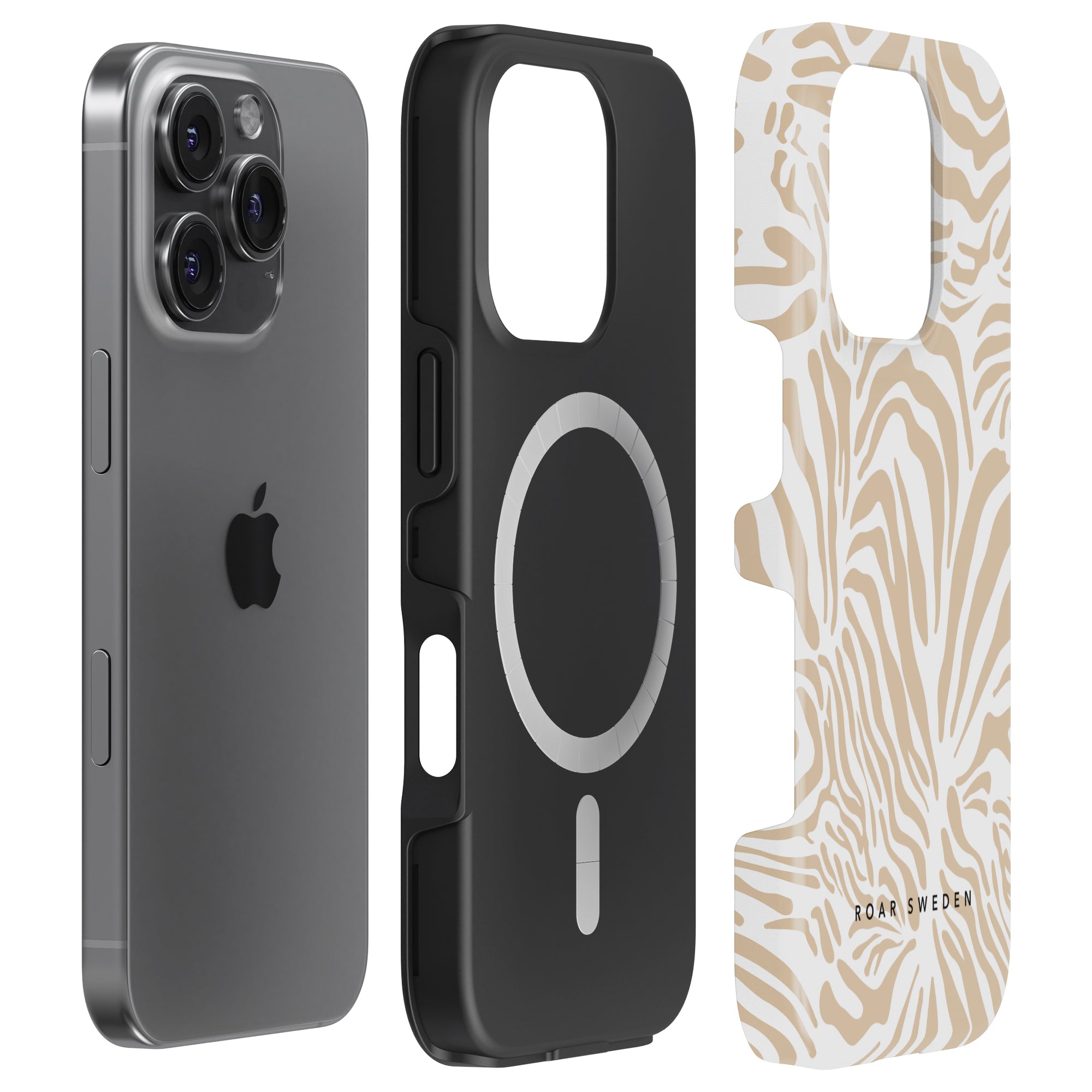 Creamy Zebra - Magsafe Tough Case - Roar Sweden