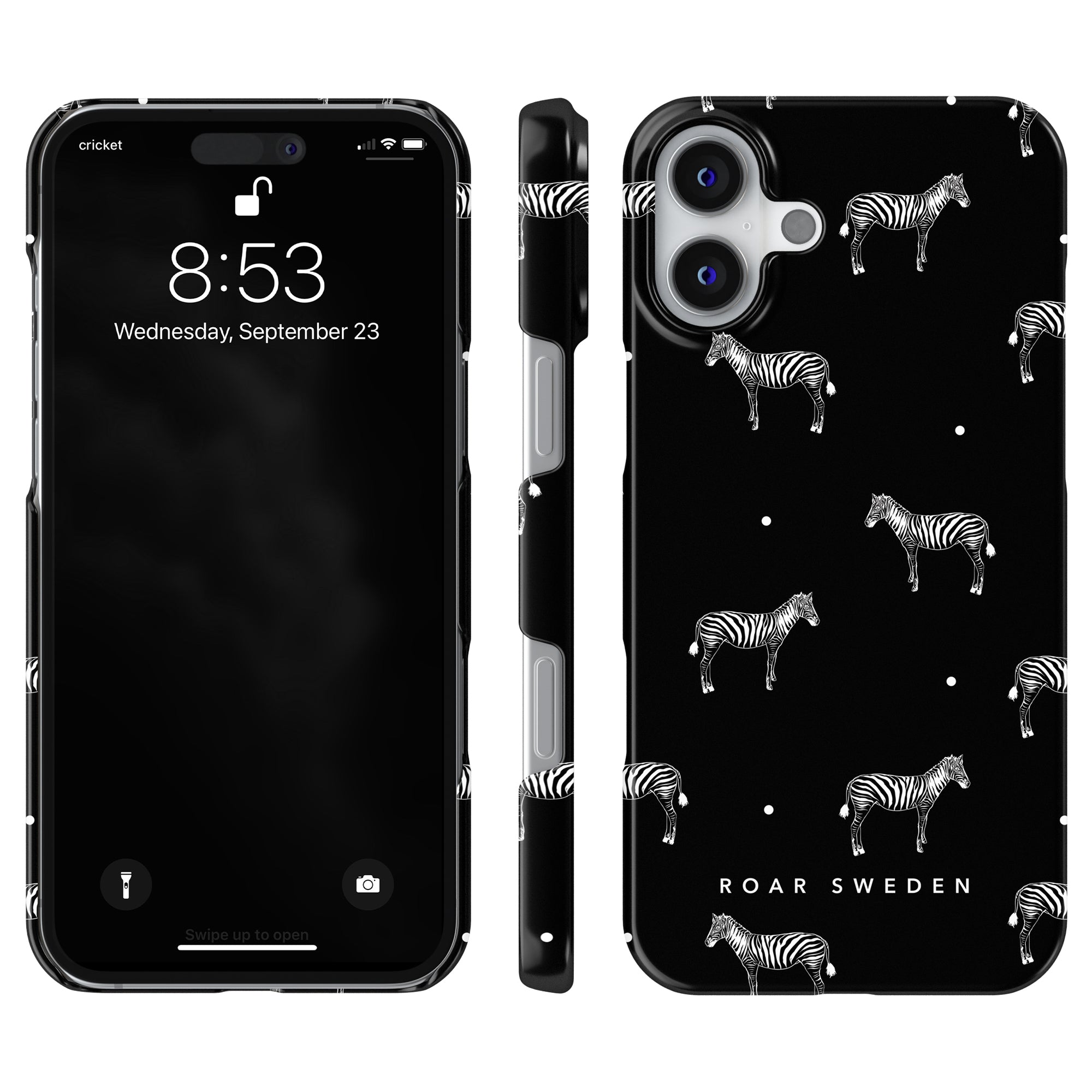 Slim mobilskal – Dotted Zebra