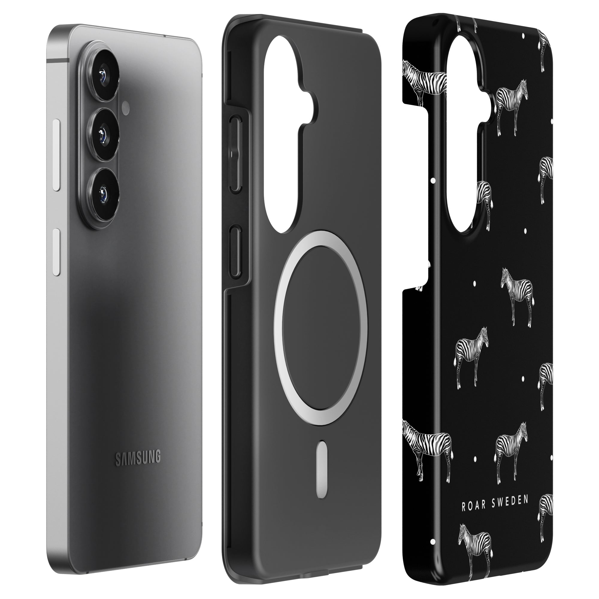 Dotted Zebra - Magnetisk robust telefoncover