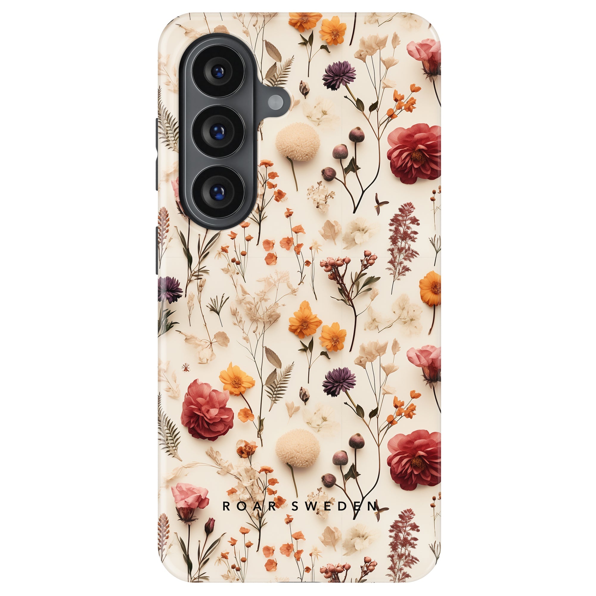 Tørrede blomster - Robust magnetisk telefoncover