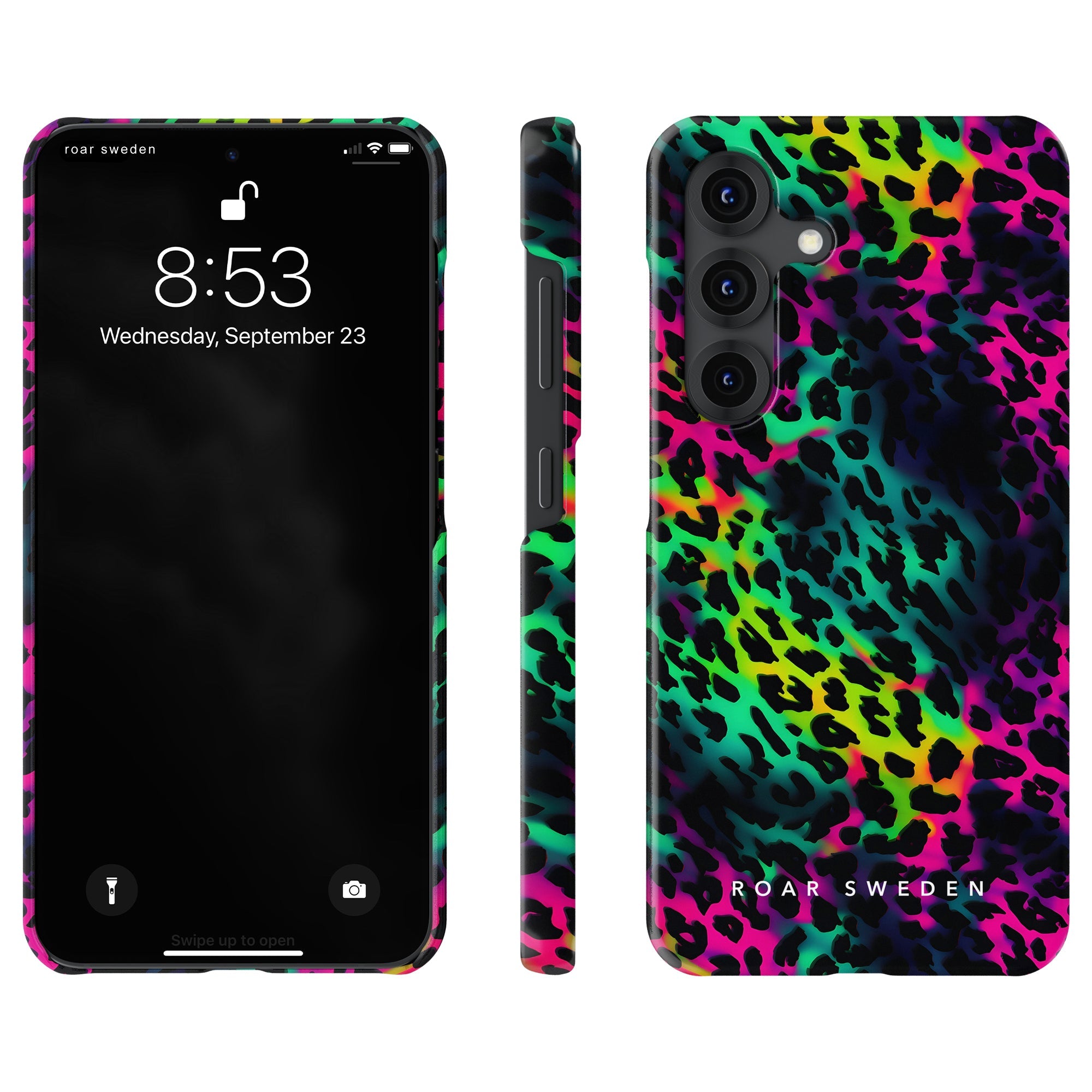 Slim mobilskal – Electric Leopard