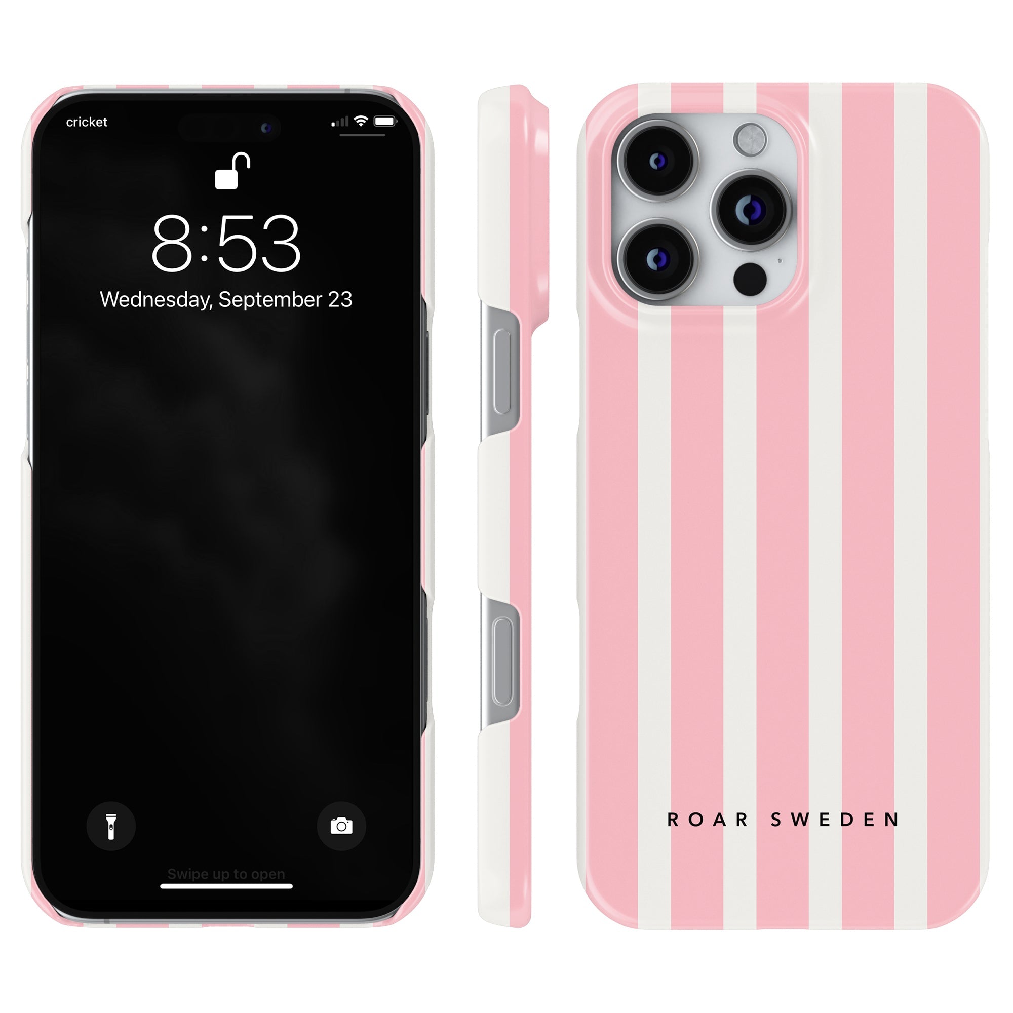 Slim mobilskal – Flamingo Stripes