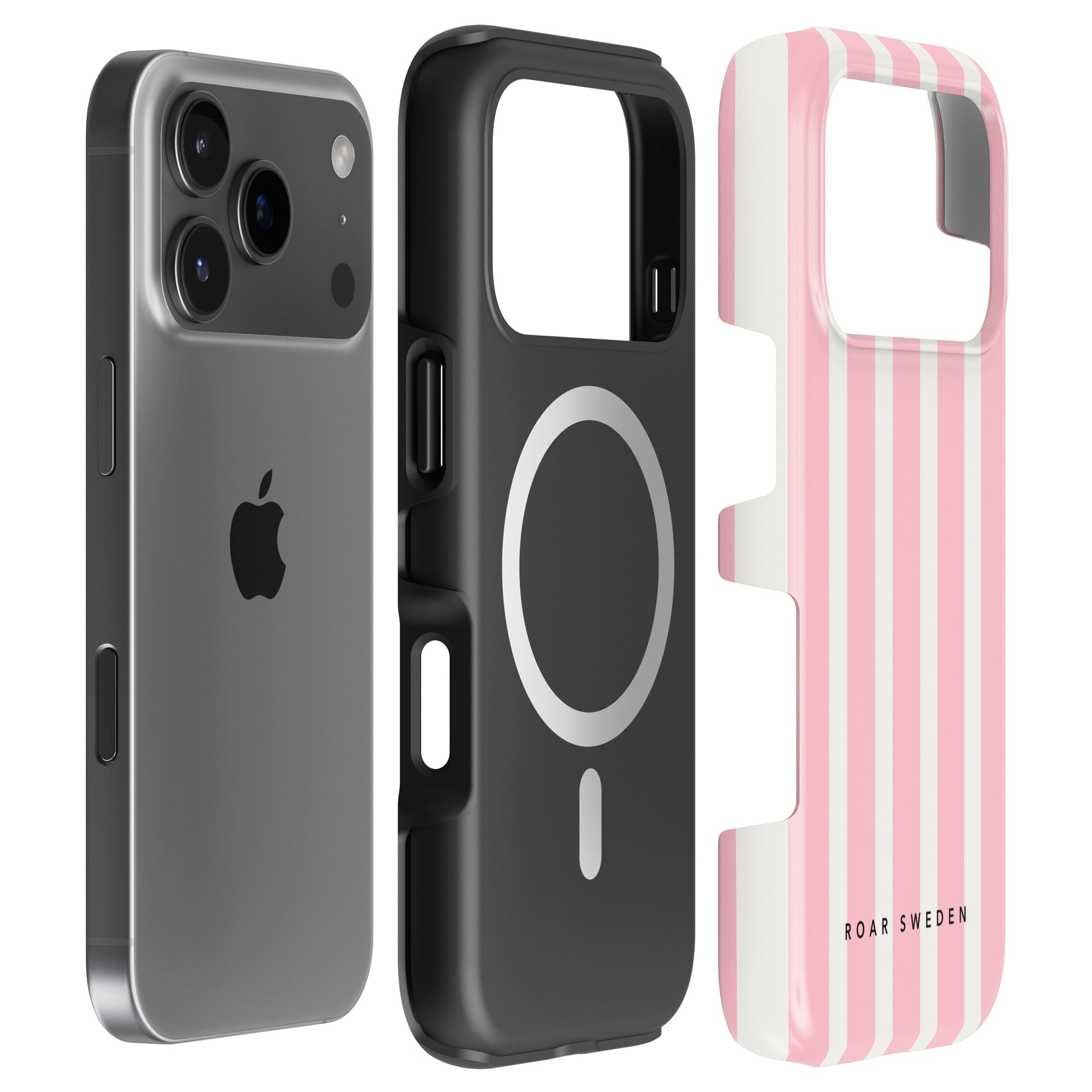 Flamingo Stripes - Magsafe Tough Case - Roar Sweden
