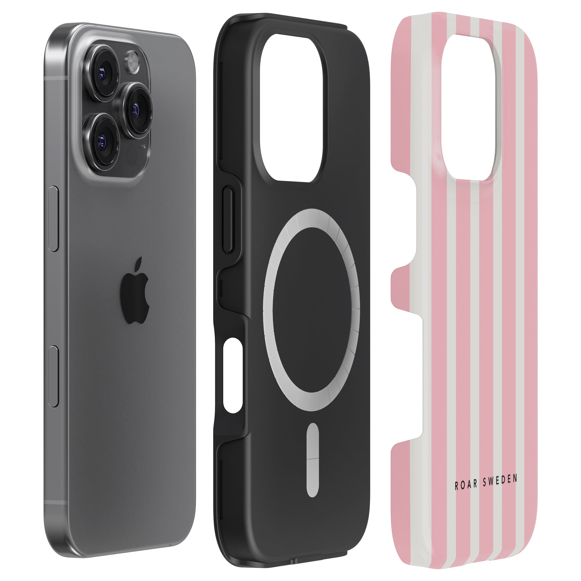 Flamingo Stripes - Magsafe Tough Case - Roar Sweden
