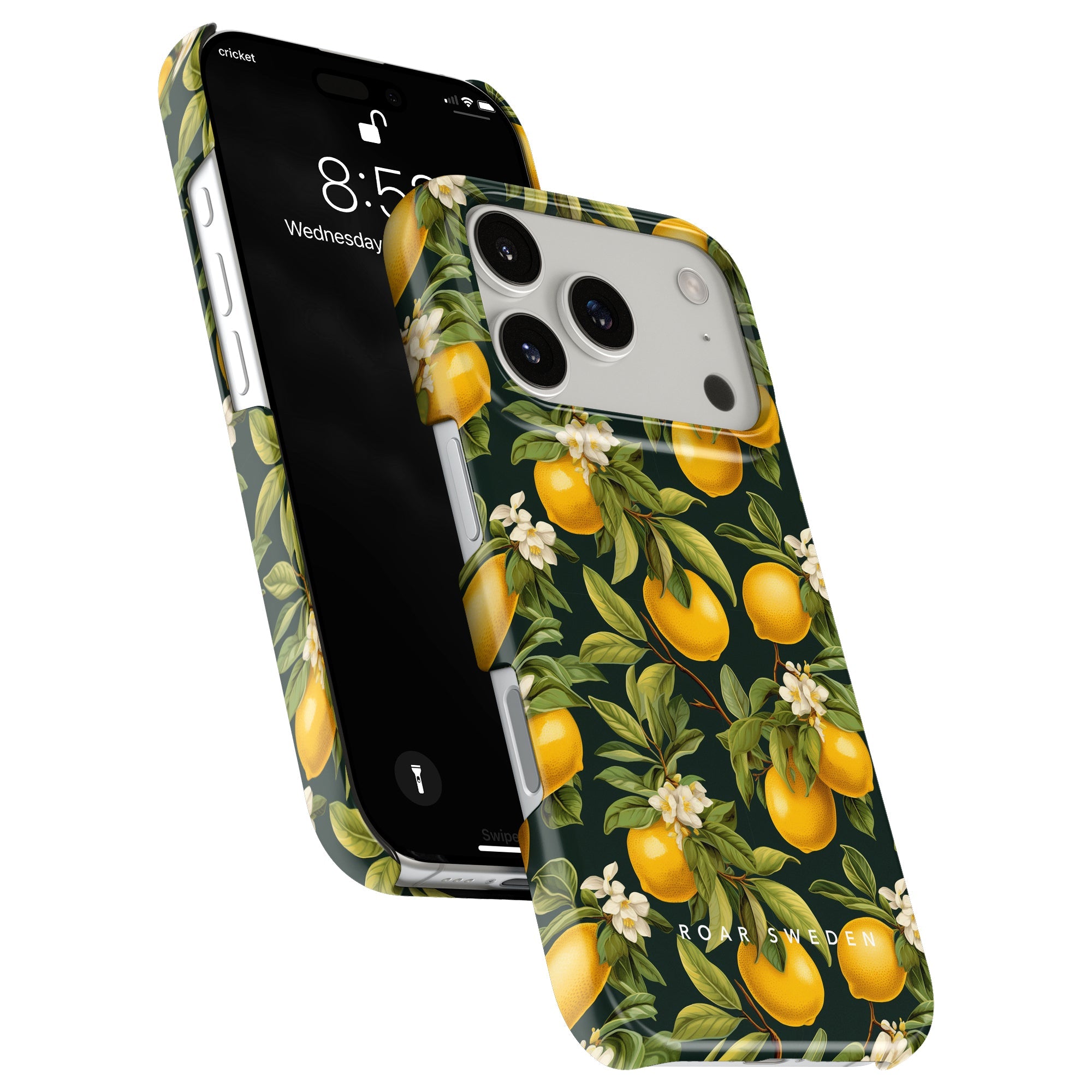 Slim mobilskal – Flowery Lemon