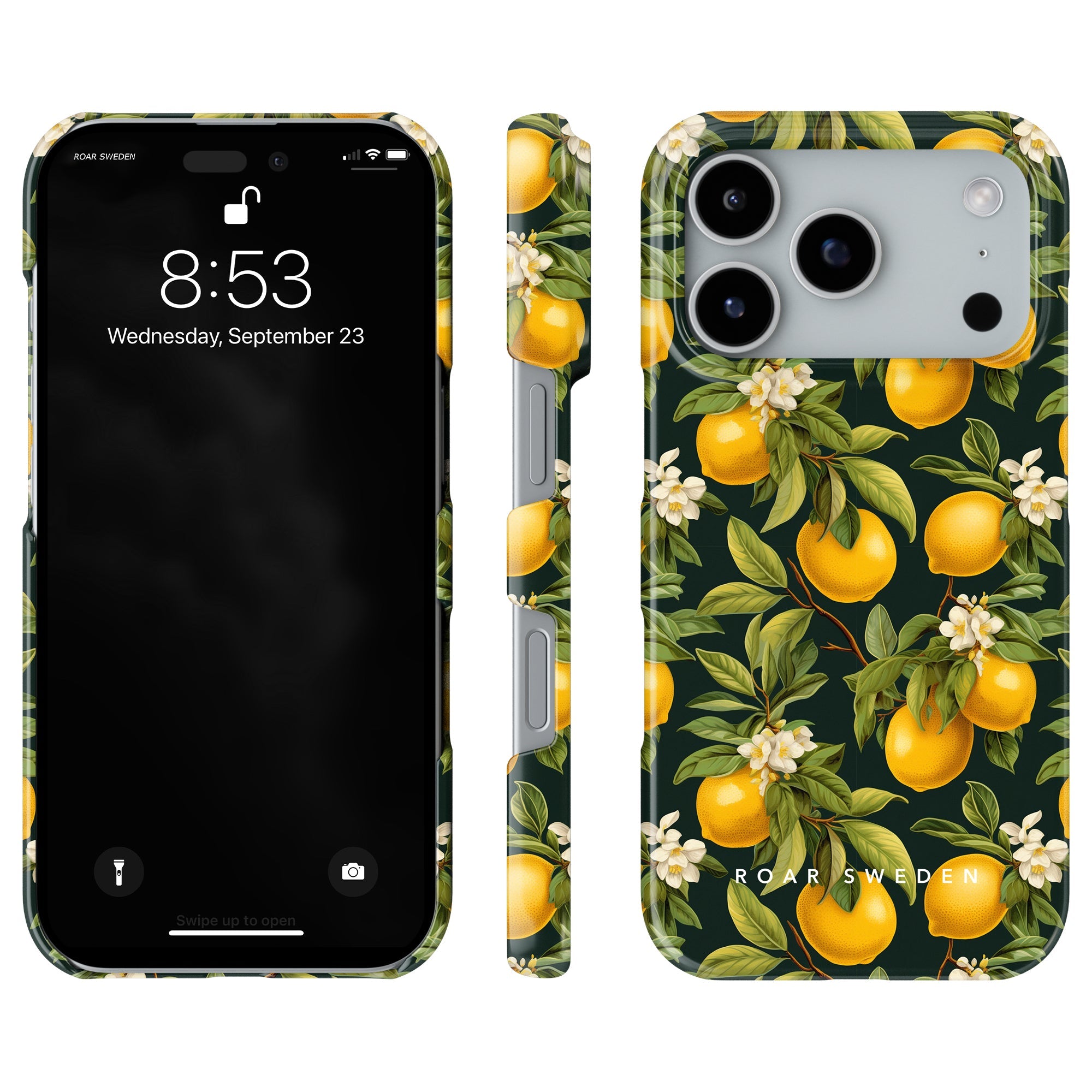 Slim mobilskal – Flowery Lemon