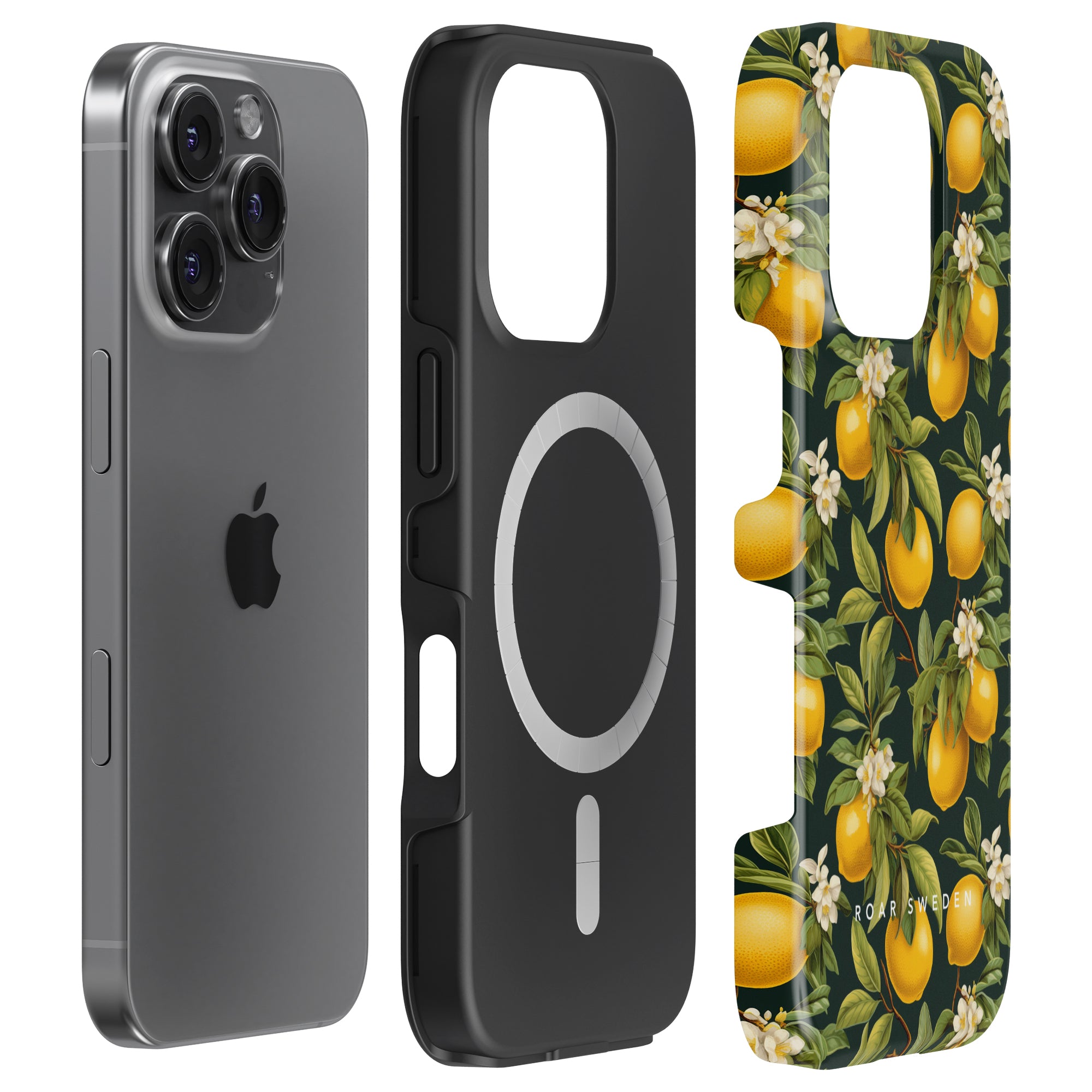 MagSafe mobilskal – Flowery Lemon