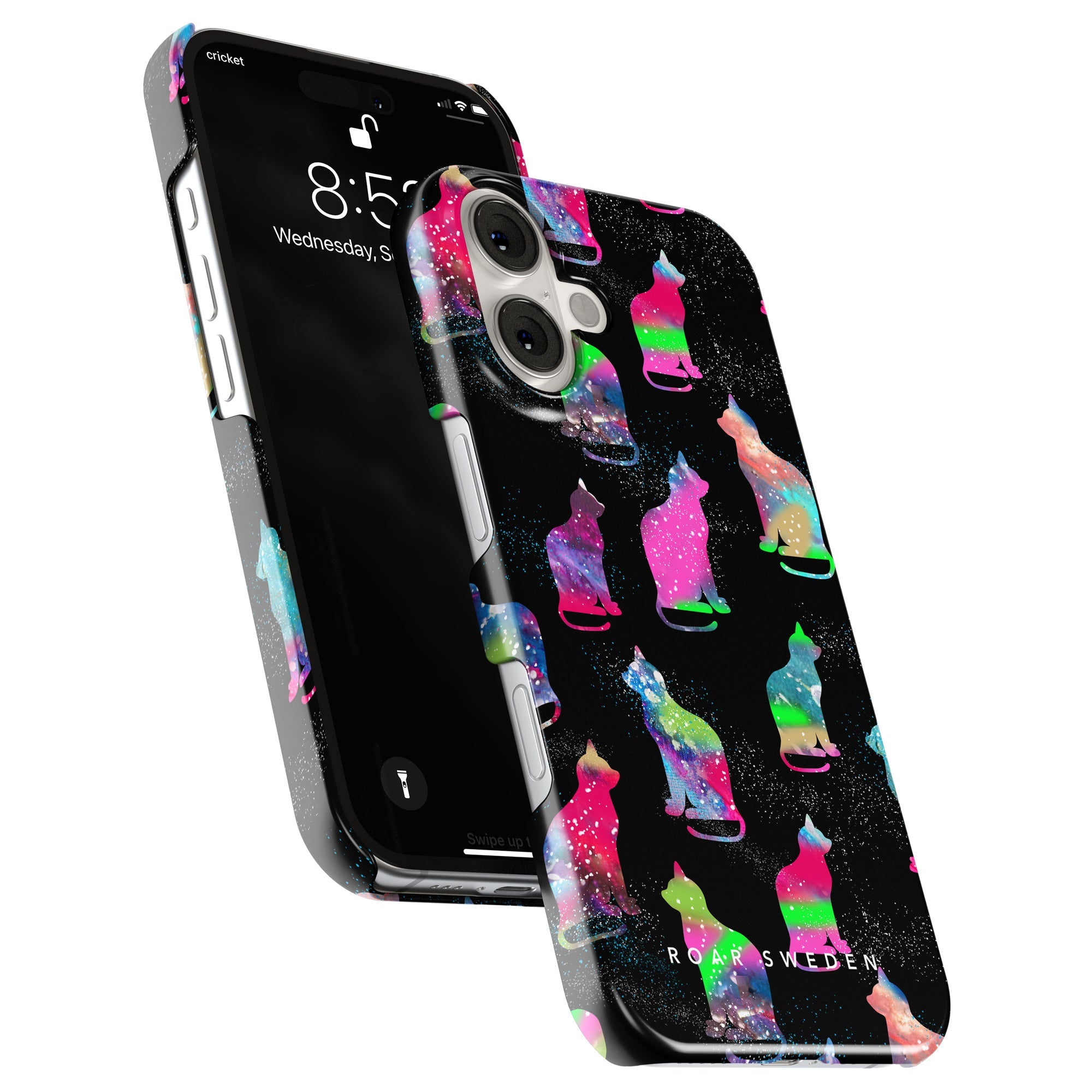 Slim mobilskal – Galaxy Cat