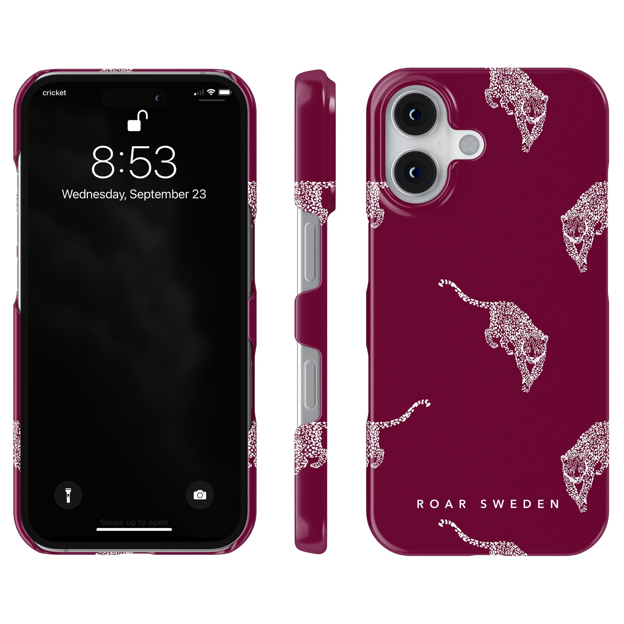 Slim mobilskal – Kitty Burgundy