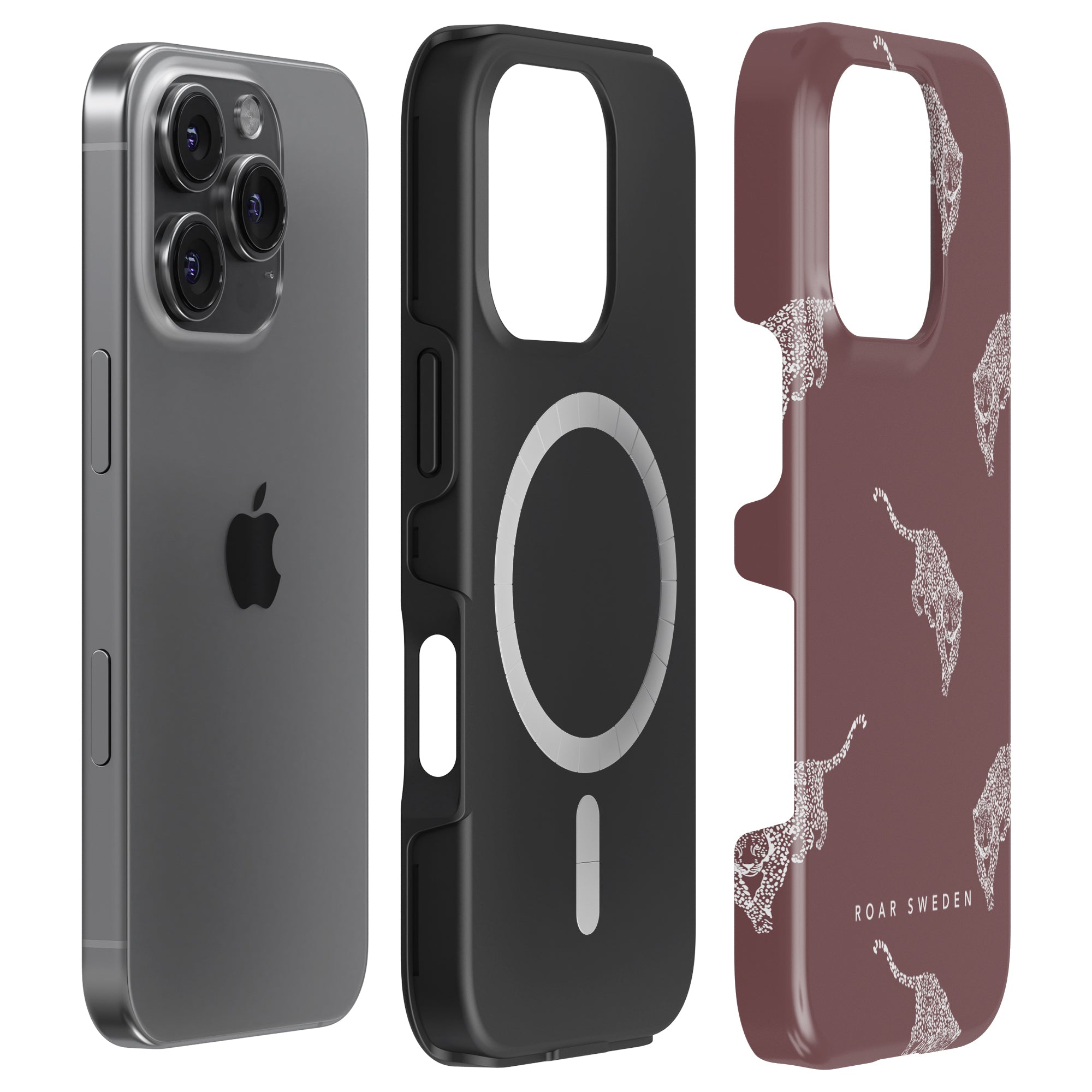 Kitty MagSafe mobilskal – Kitty Burgundy New London