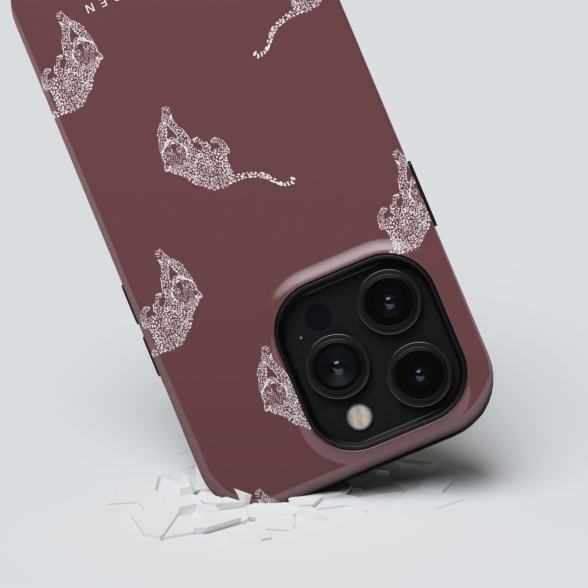 Kitty MagSafe mobilskal – Kitty Burgundy New London