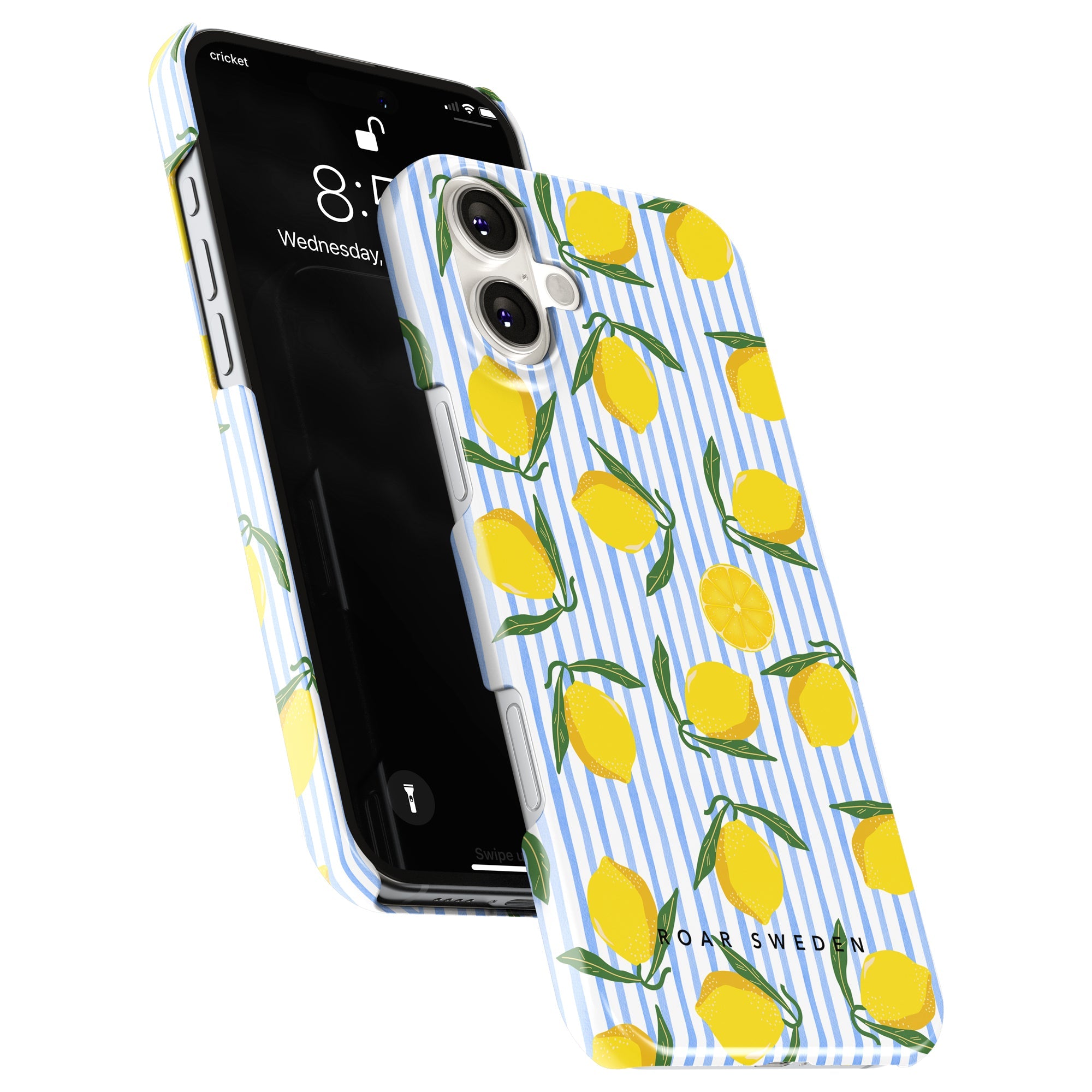 Slim mobilskal – Lemon Stripes