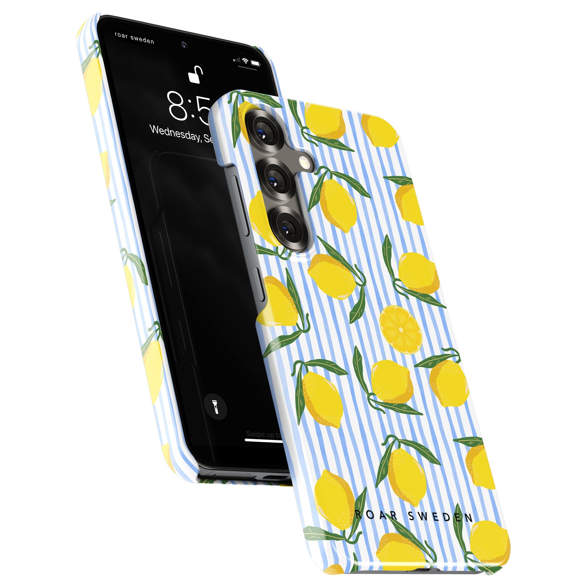 Slim mobilskal – Lemon Stripes