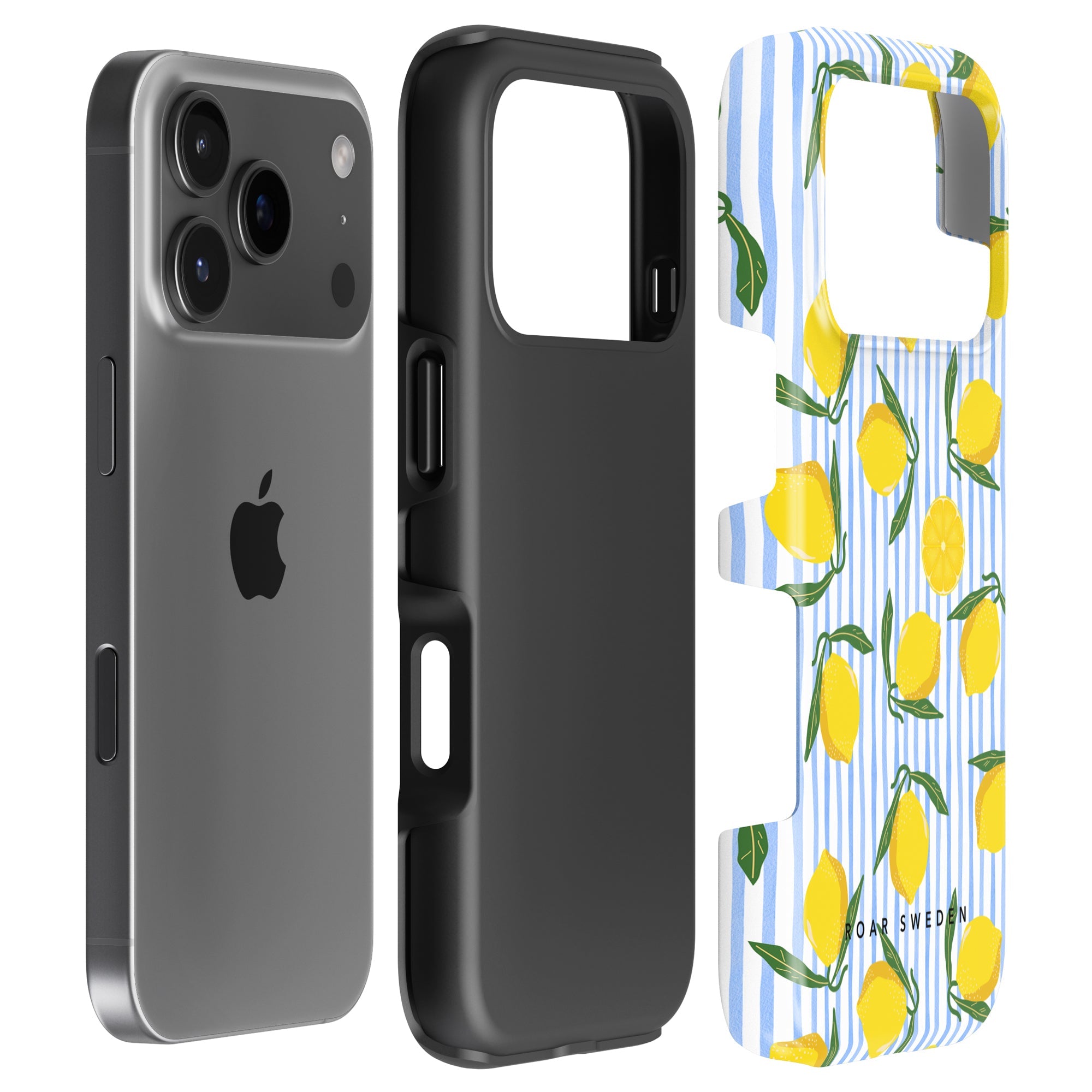 Lemon Stripes - Tough Case - Roar Sweden