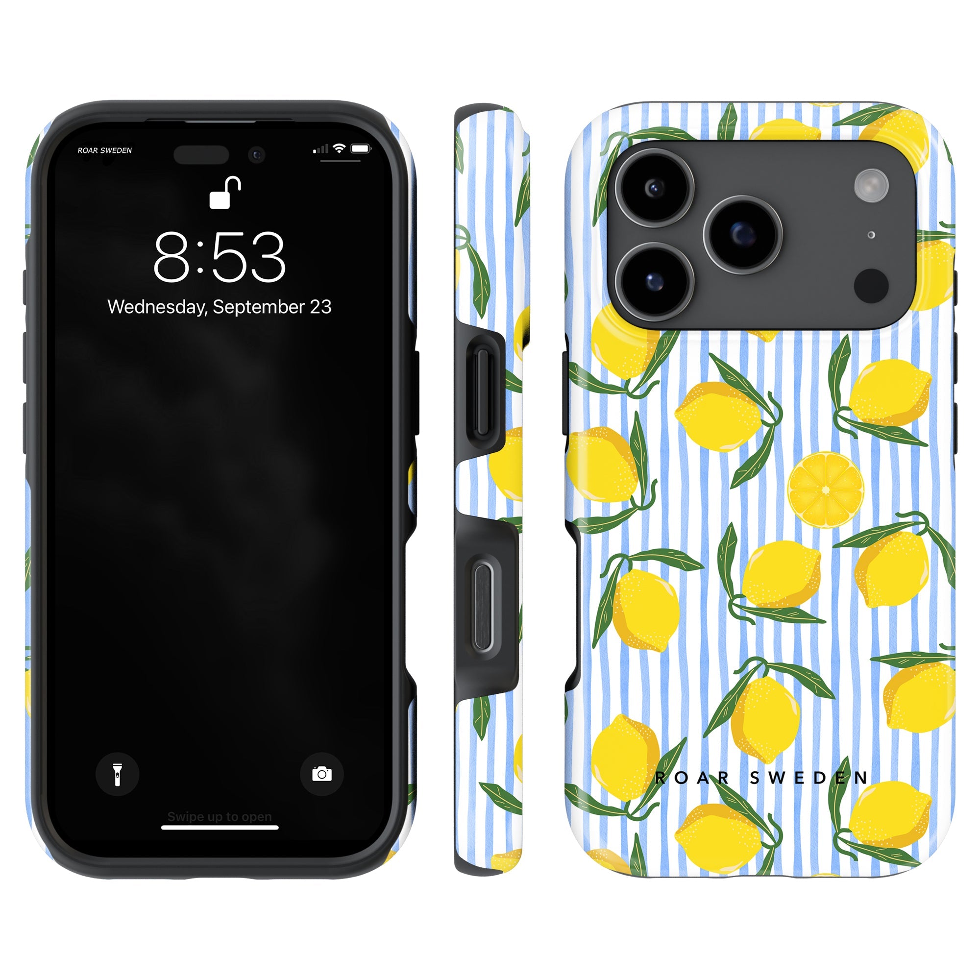 Lemon Stripes - Tough Case - Roar Sweden