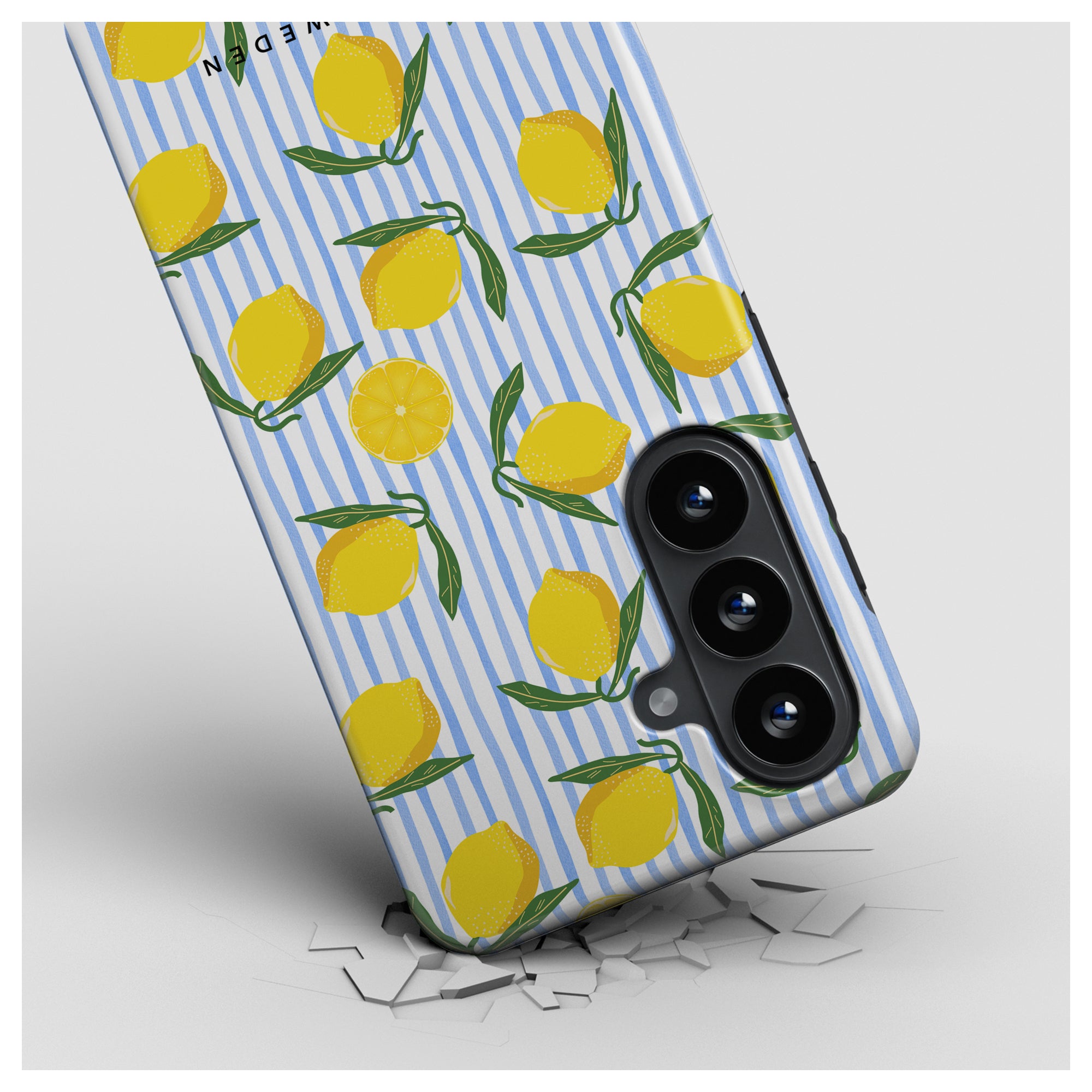 Lemon Stripes - Magnetisk Robust Telefoncover