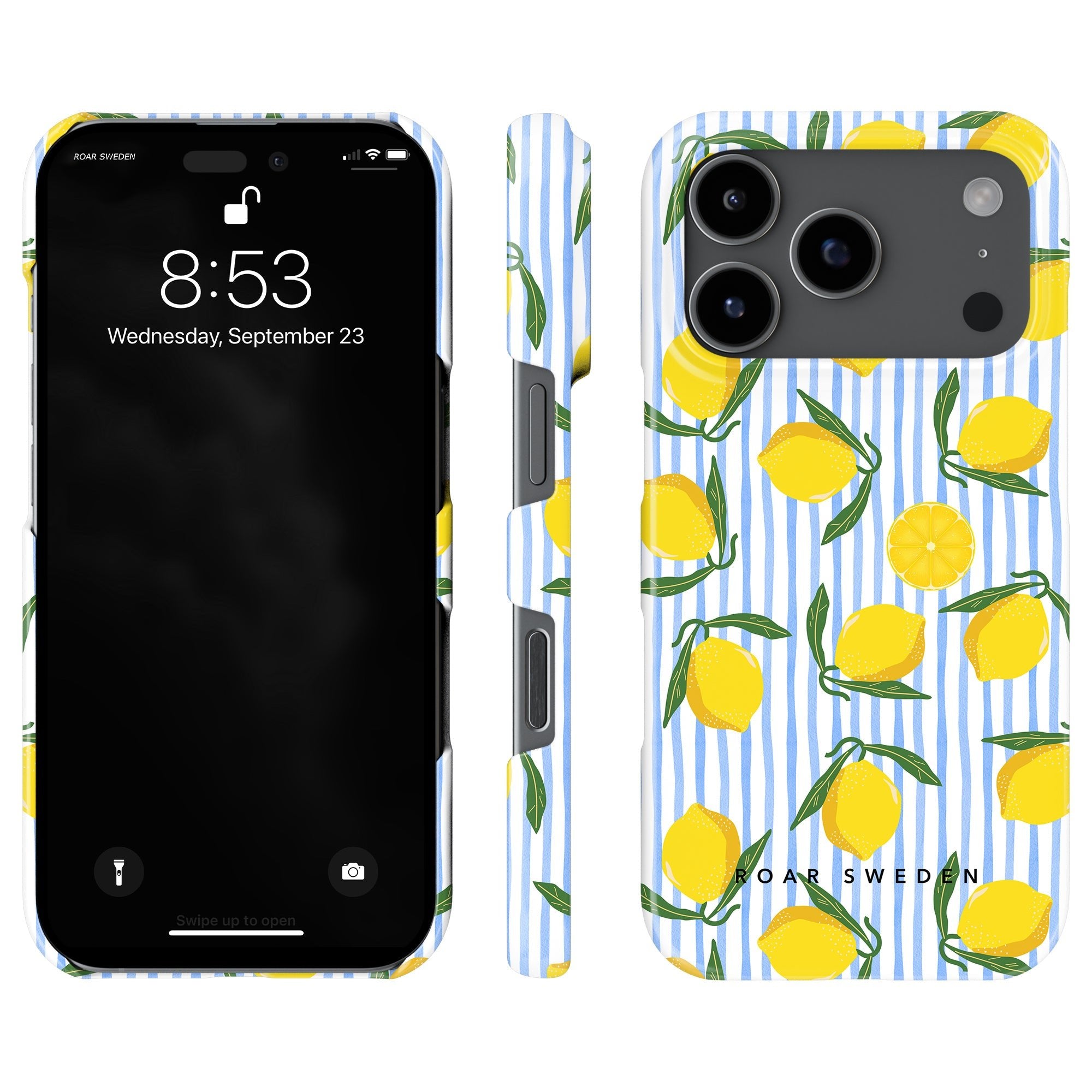 Lemon Stripes - Slim case - Roar Sweden
