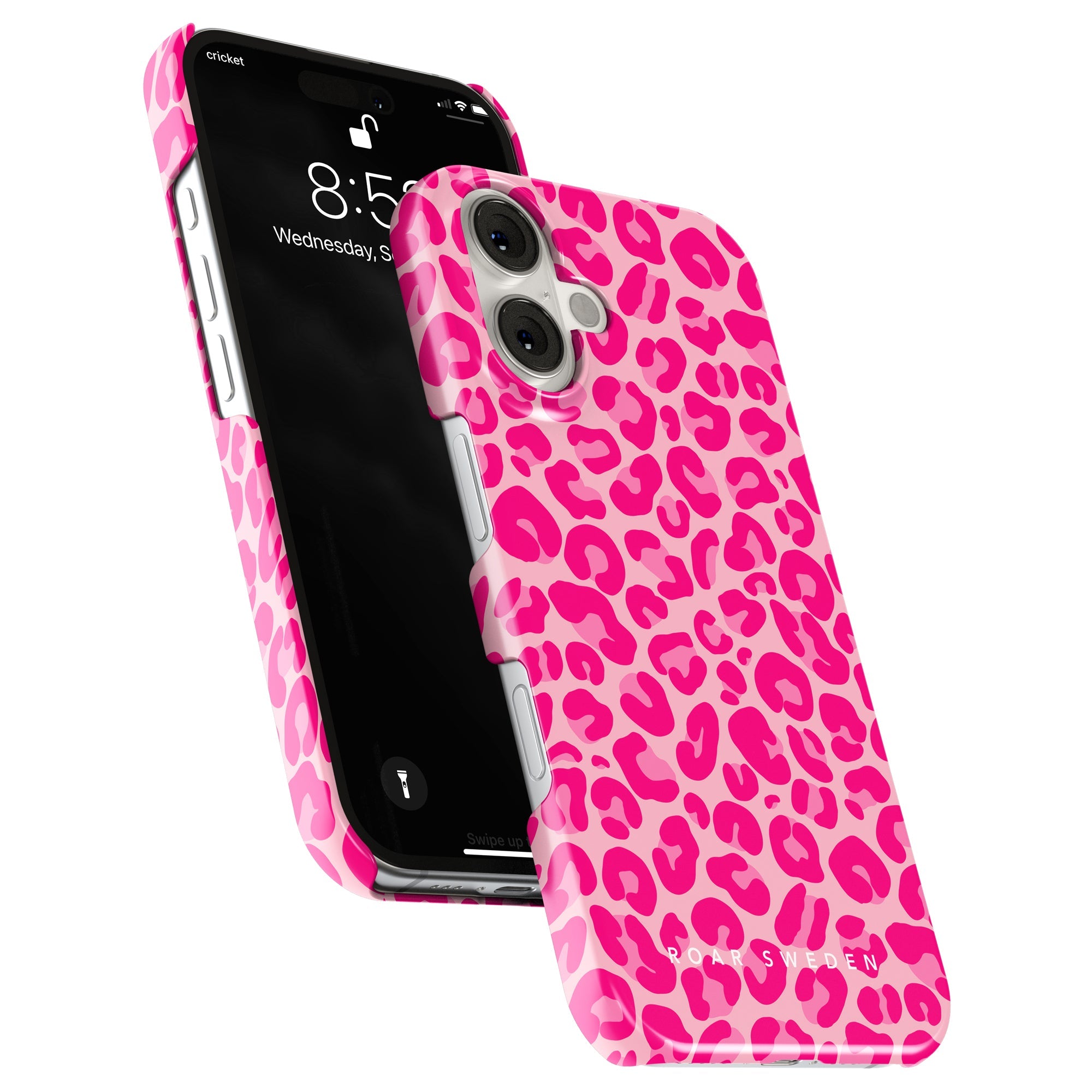 Slim mobilskal – Lipstick Leopard