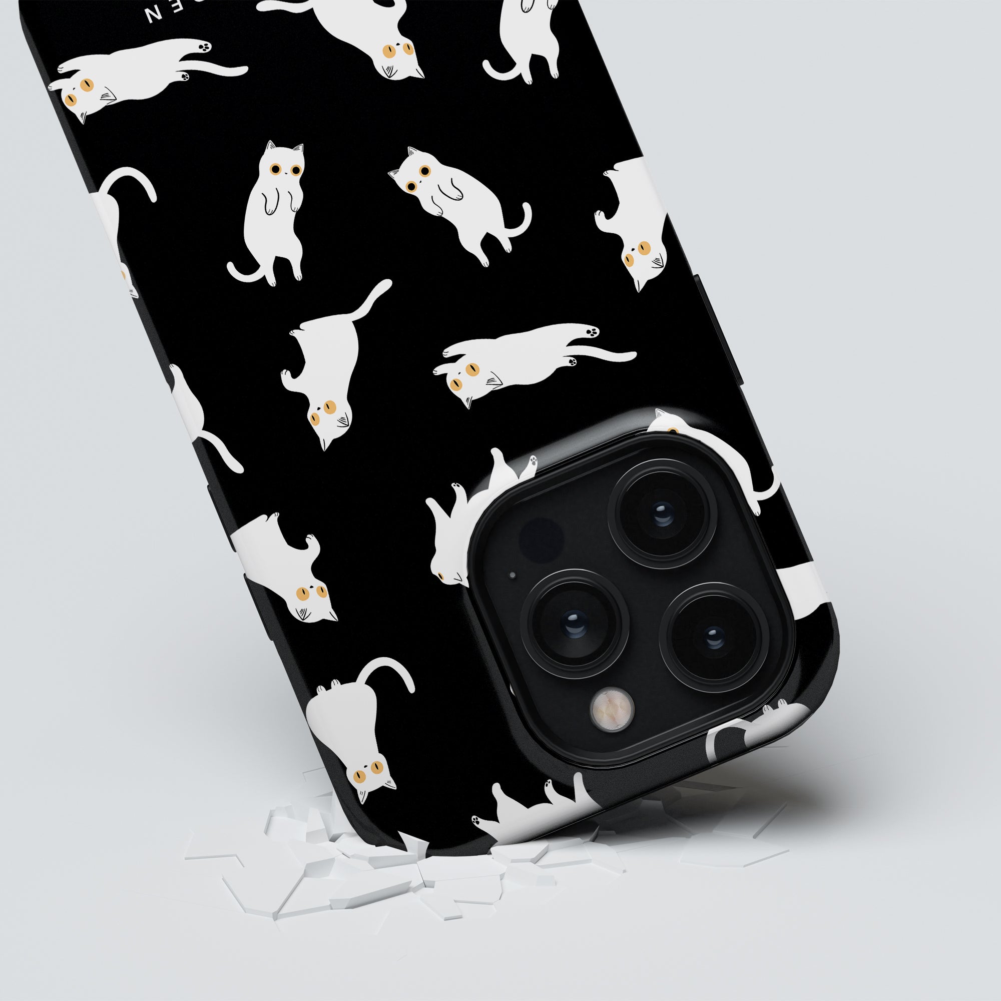 Cats & Dogs MagSafe mobilskal – Night Cat