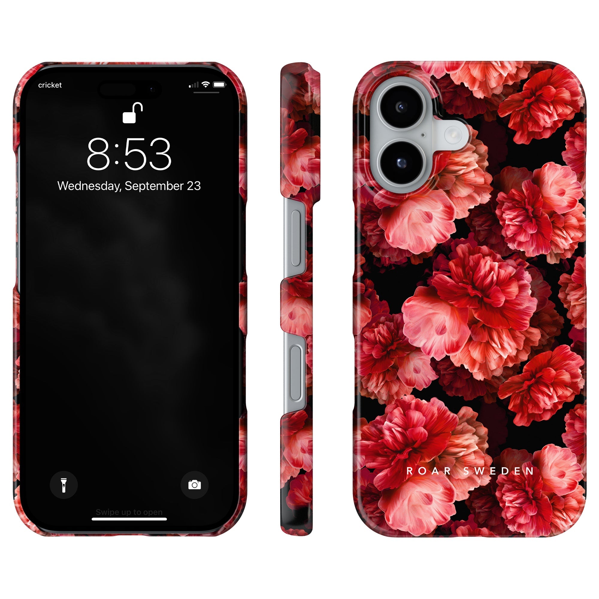 Slim mobilskal – Peonies