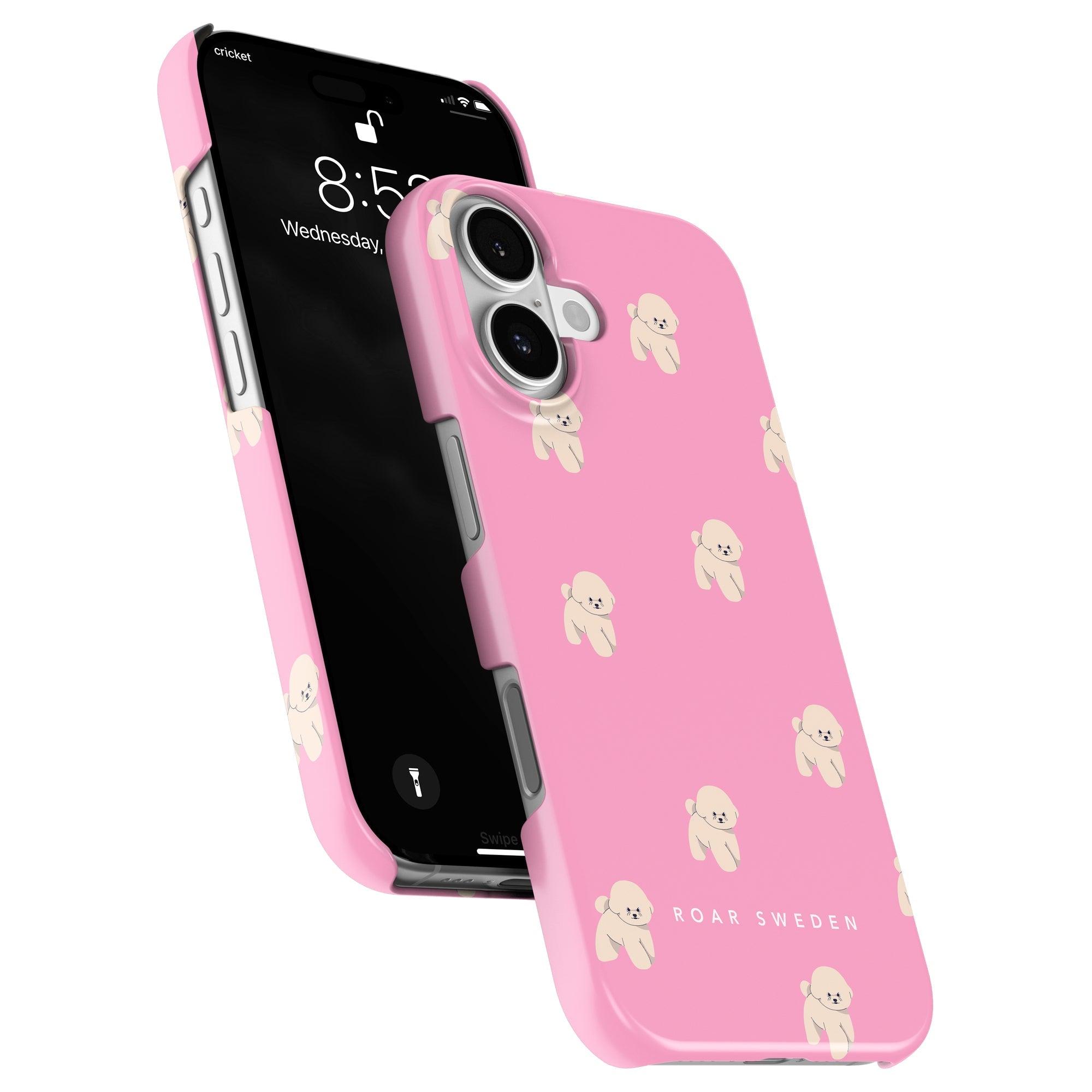 Slim mobilskal – Pink Bichon