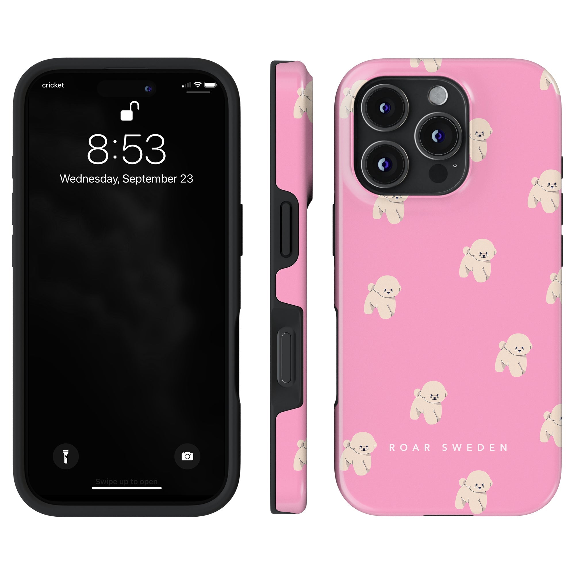 Tough mobilskal - Pink Bichon