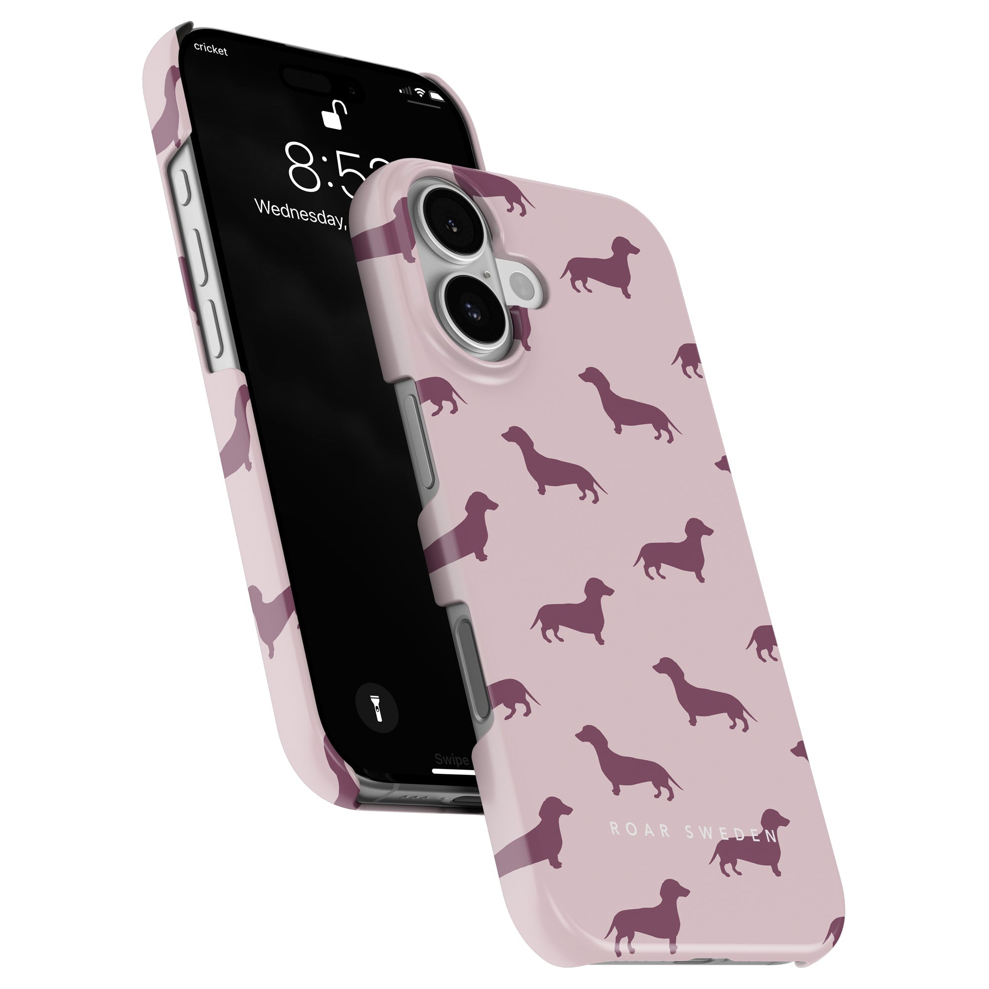 Dachshund Slim mobilskal – Pink Dachshund