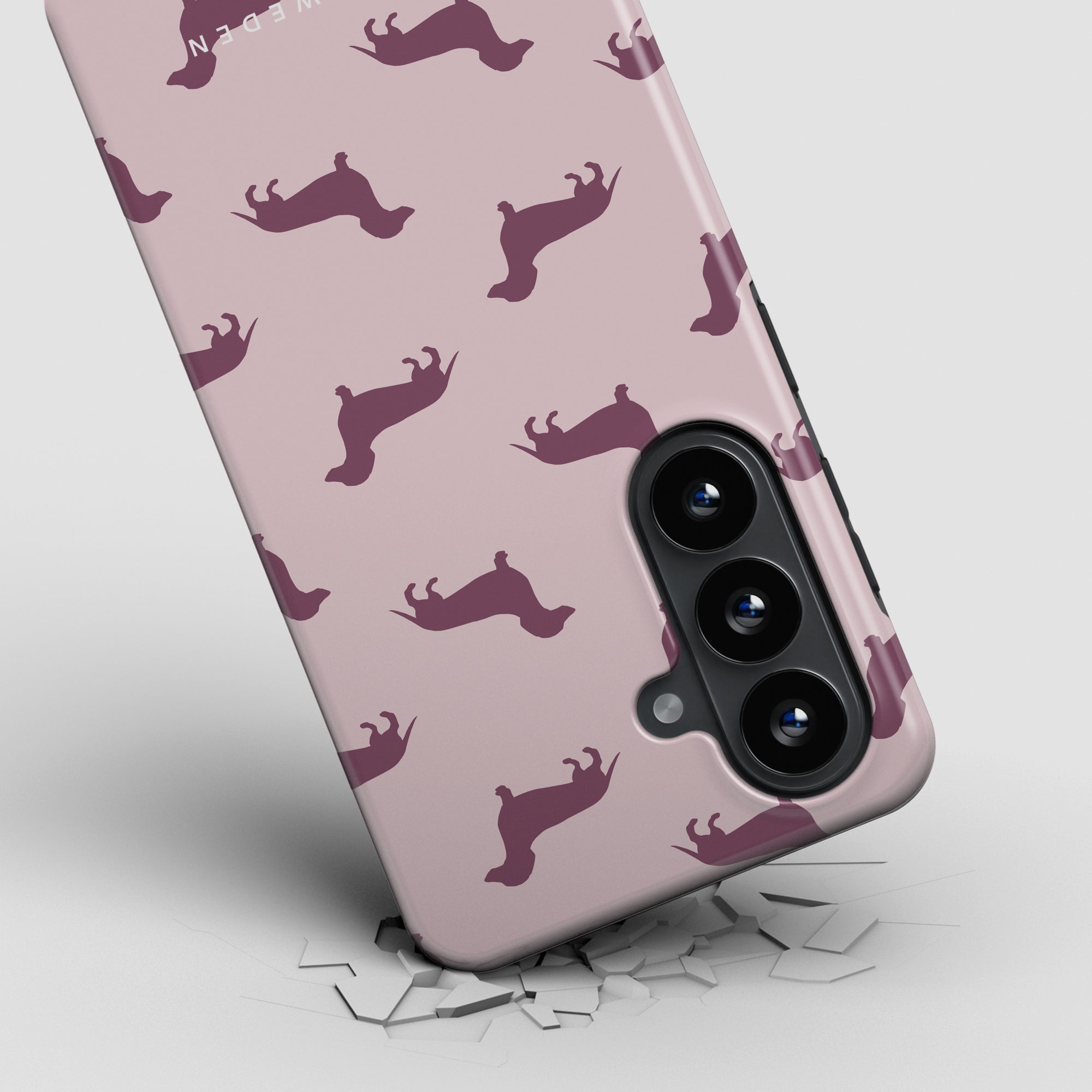 Tough mobilskal – Pink Dachshund